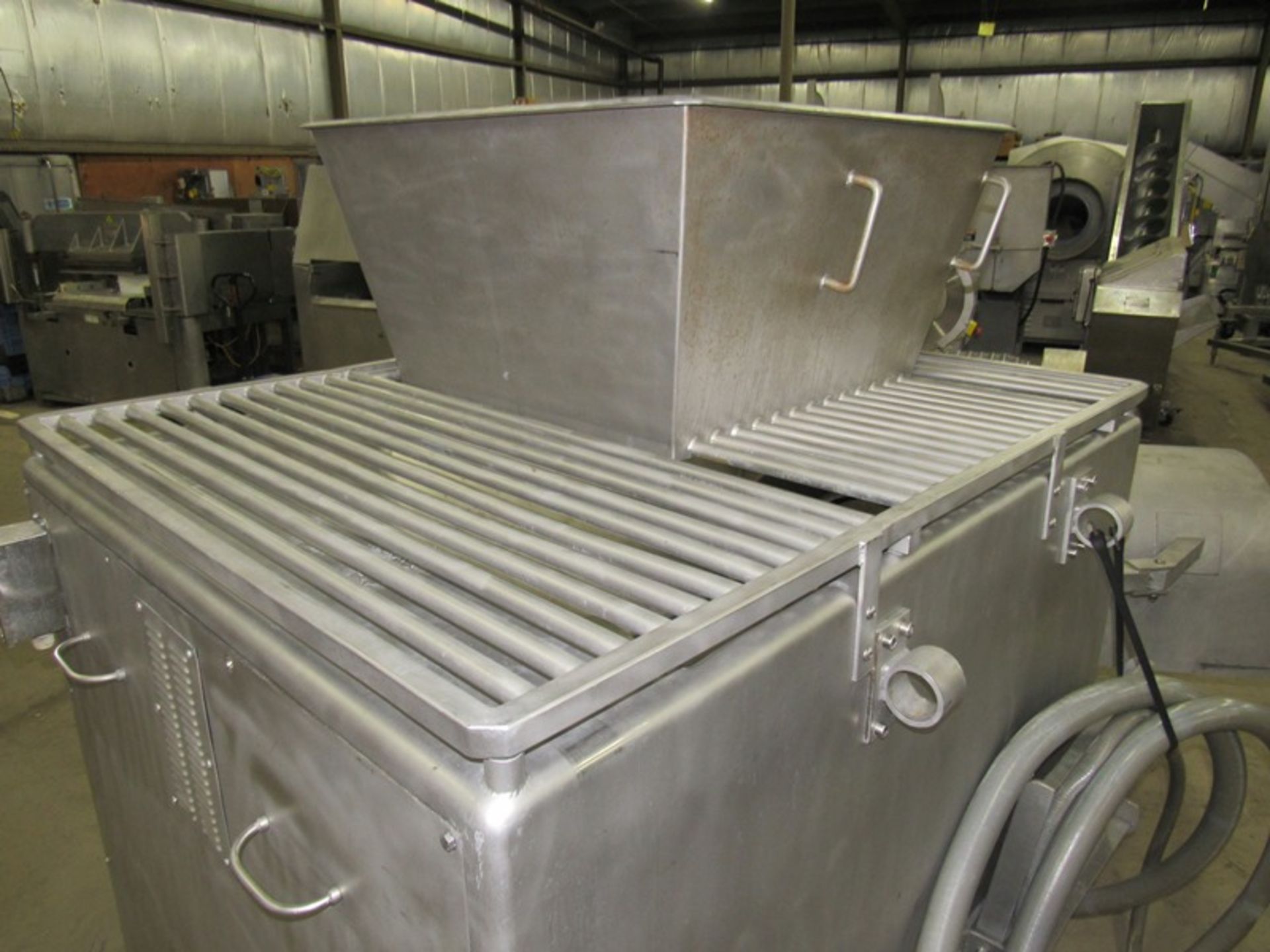 Frozen Block Grinder, 2 speed. 31" X 31" stainless steel feed hopper, on stainless steel safety - Image 5 of 9