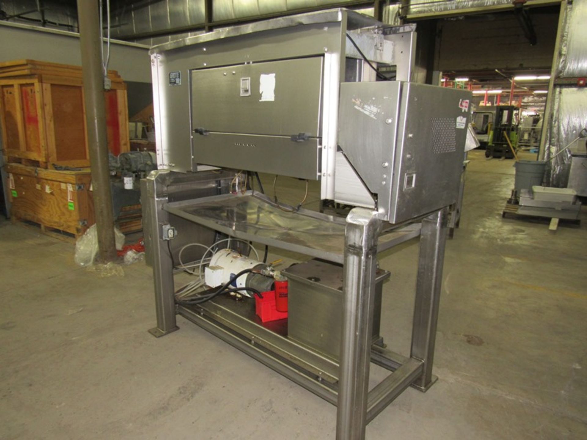 Grote Mdl. S/A-530 Pendulum Style Slicer/Applicator, (2) 5 1/2" W X 14" L feed chutes, 7.5 h.p., - Image 2 of 12