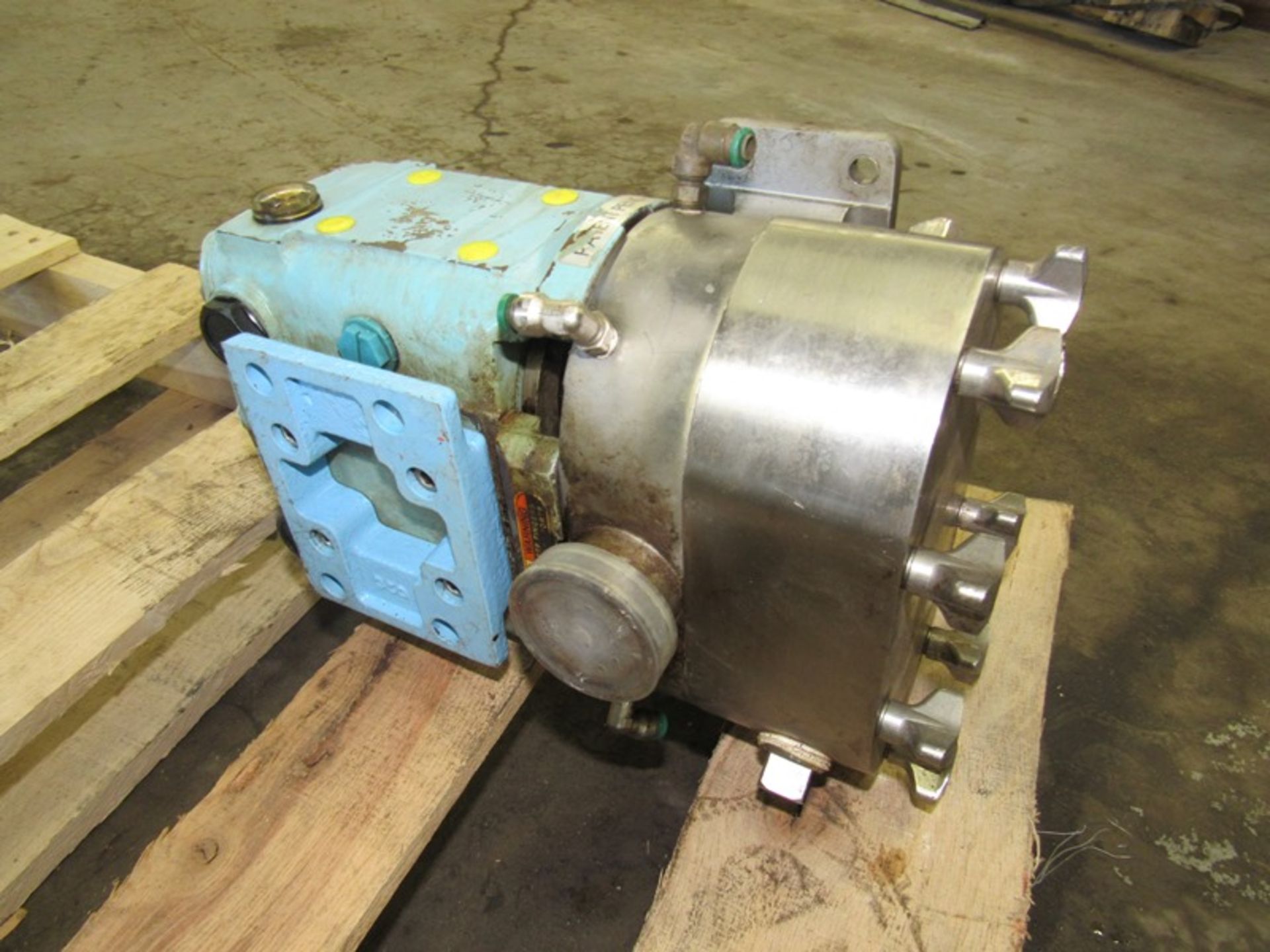 Waukesha/Cherry Burrell 024 Positive Displacement Pump, 2" X 5" inlet, 1" outlet, stainless steel