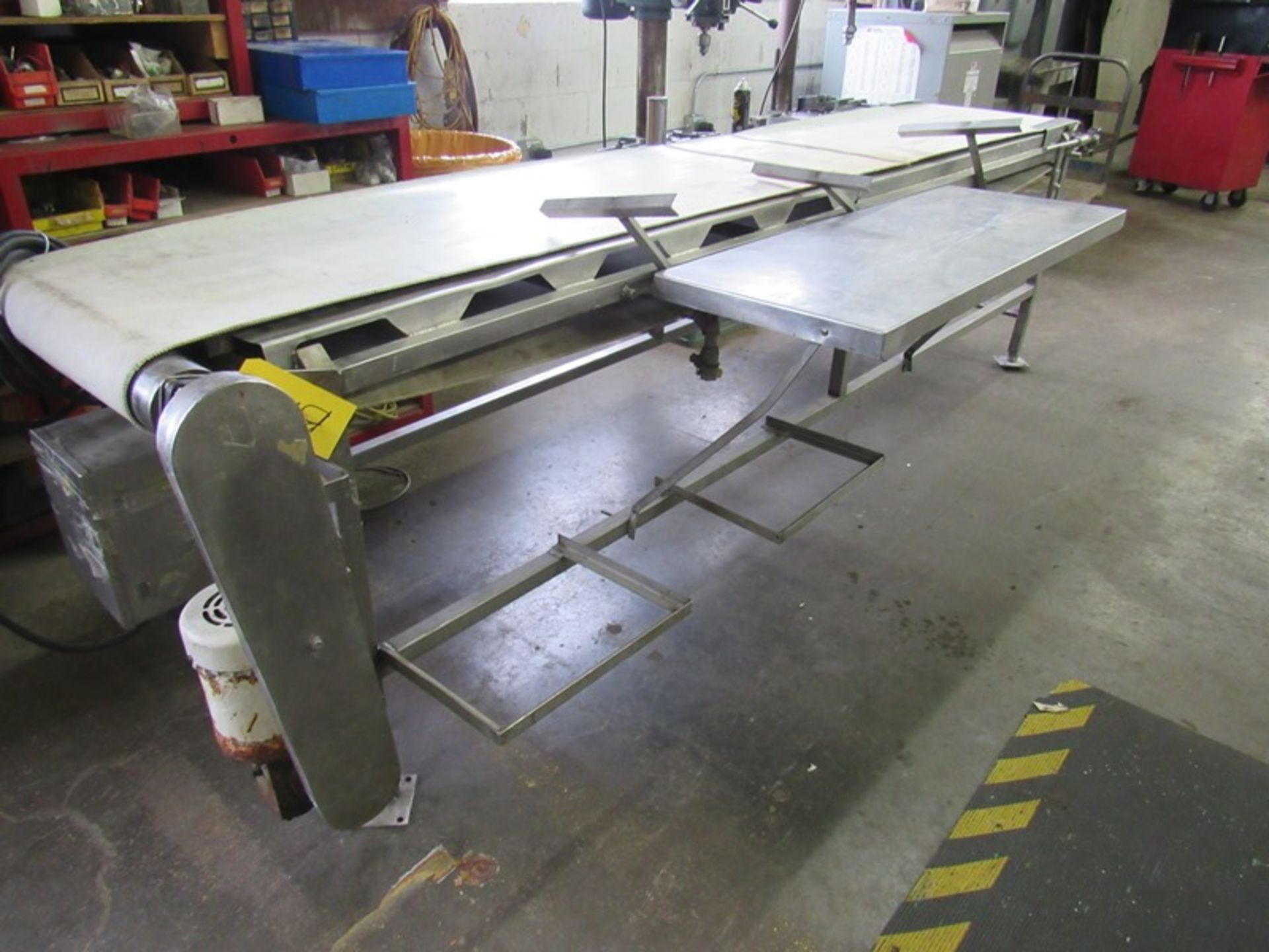 Packoff Conveyor, 24" W X 11' L plastic belt, stainless steel packoff shelf, 1/2 h.p., 230/460 - Image 2 of 3