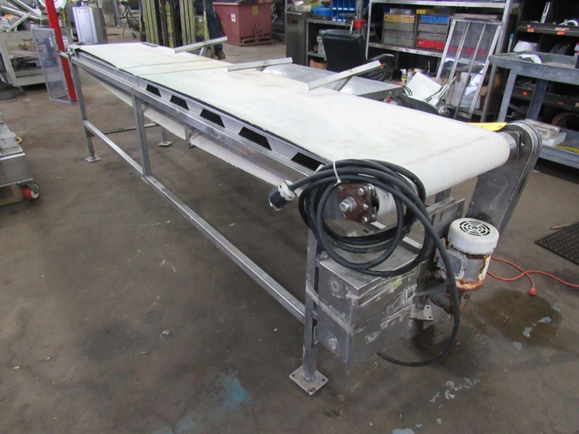 Packoff Conveyor, 24" W X 11' L plastic belt, stainless steel packoff shelf, 1/2 h.p., 230/460 - Image 3 of 3