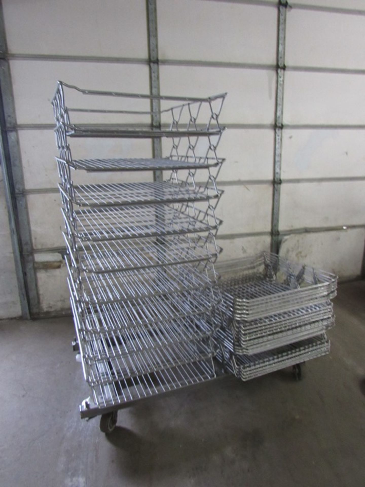 Stainless Steel Nestaway Baskets, 8" deep with stainless steel double cart