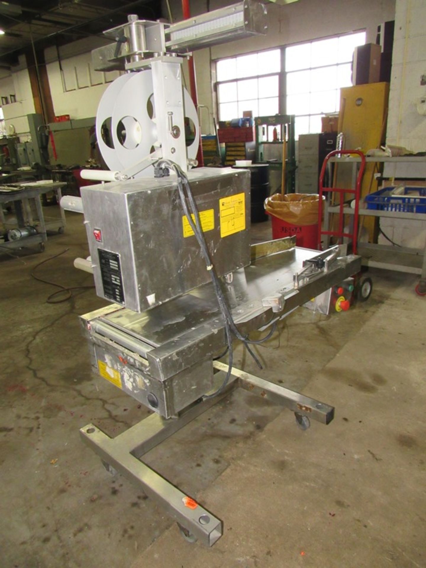 Digi-Europe Mdl. LA2600 Portable Conveyorized Label Applicator, missing belt, will accept 10" W X - Image 2 of 4