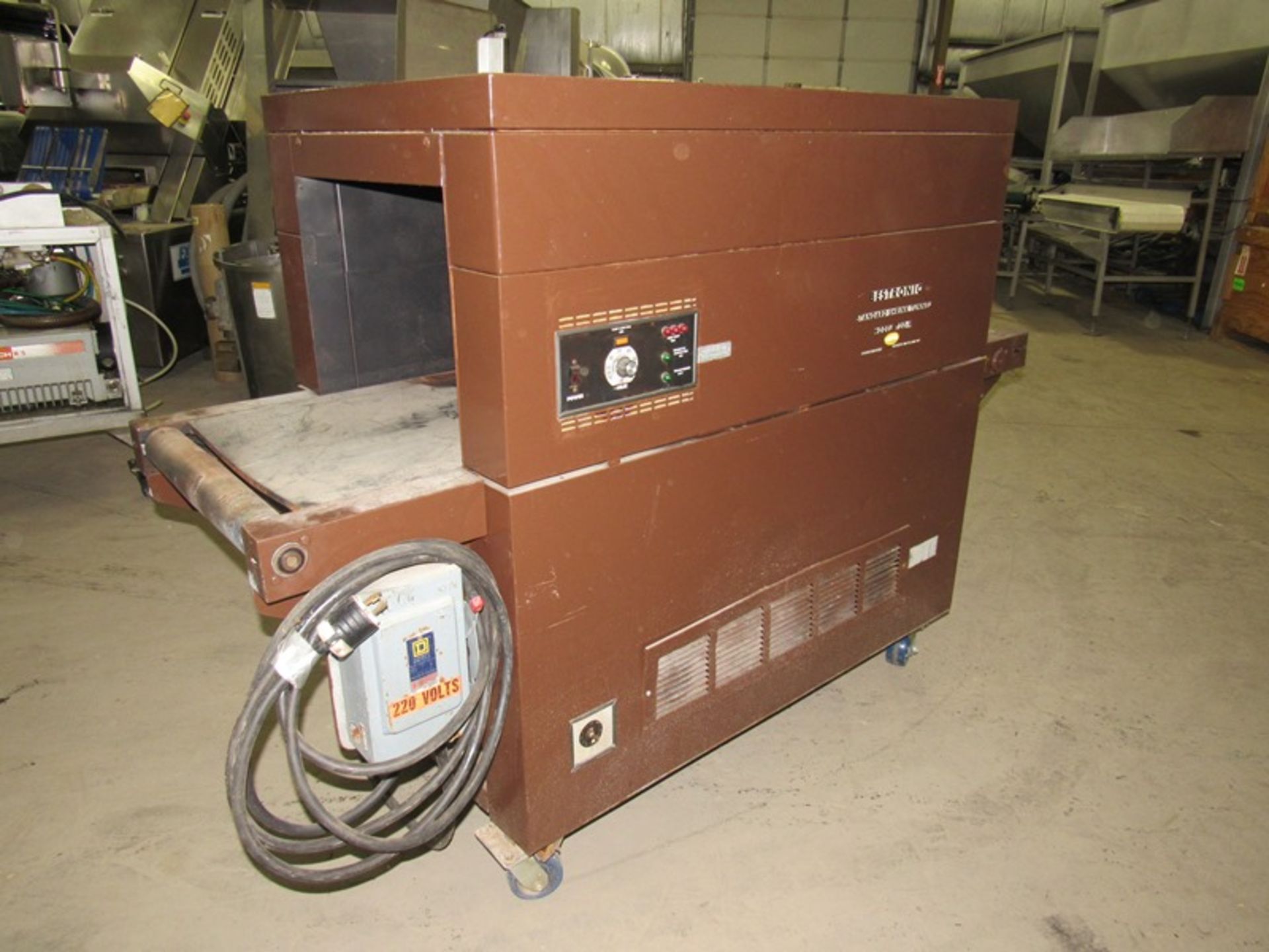 Beseler Mdl. T20-9 Electric Shrink Tunnel, 21" W X 16" T X 51" L tunnel, 80" L conveyor (missing