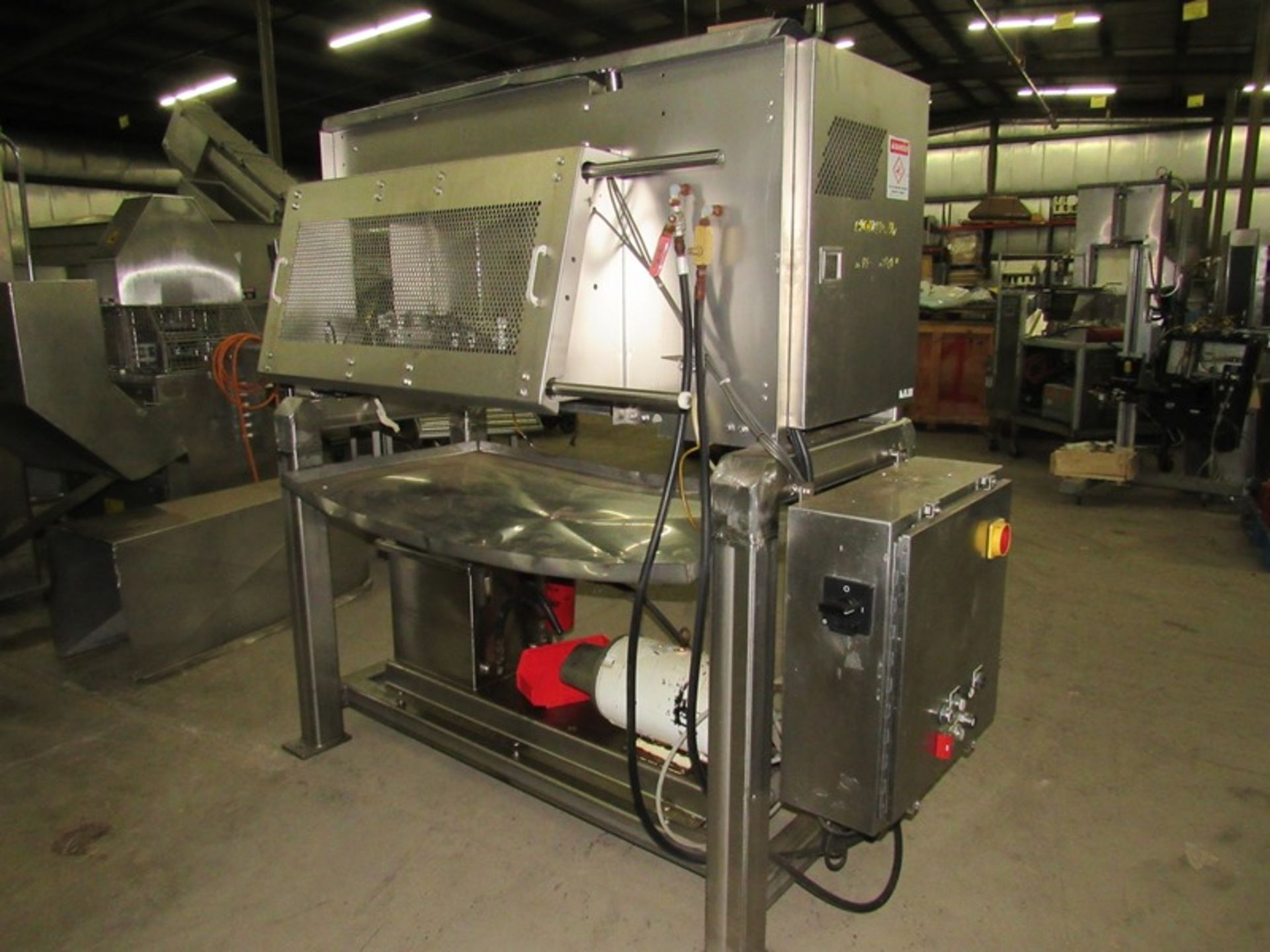 Grote Mdl. S/A-530 Pendulum Style Slicer/Applicator, (2) 5 1/2" W X 14" L feed chutes, 7.5 h.p., - Image 4 of 12