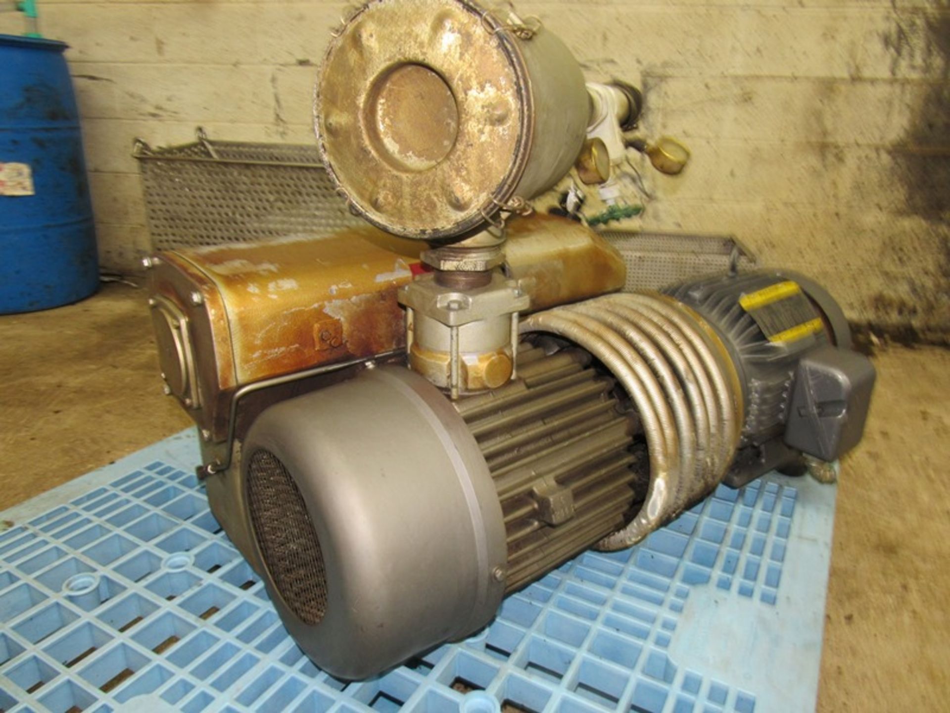 Busch Vacuum Pump on 10 h.p., 208/230/460 volt motor - Image 3 of 4