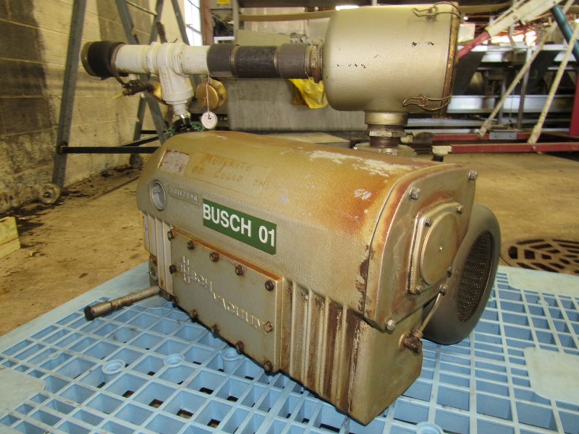 Busch Vacuum Pump on 10 h.p., 208/230/460 volt motor - Image 2 of 4