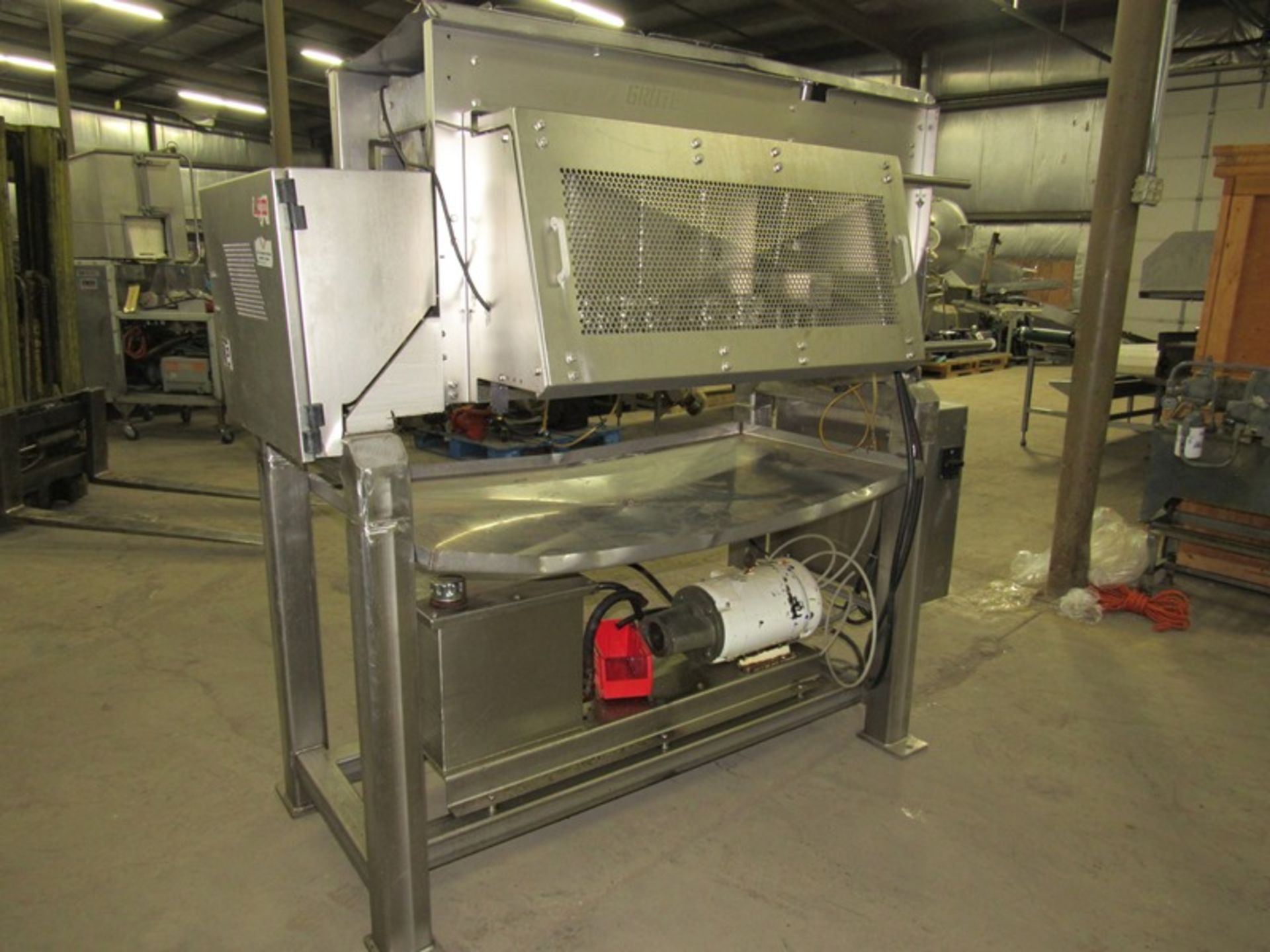 Grote Mdl. S/A-530 Pendulum Style Slicer/Applicator, (2) 5 1/2" W X 14" L feed chutes, 7.5 h.p., - Image 3 of 12