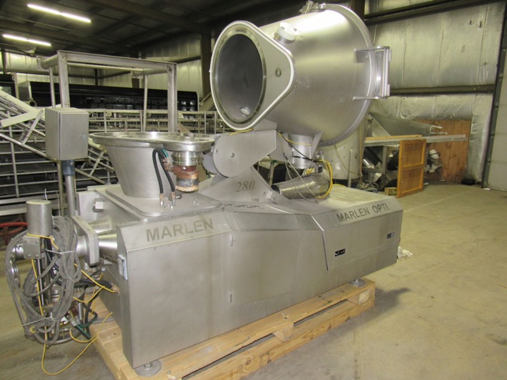 Marlen Mdl. Opti280 Vacuum Stuffer & Pump, twin pistons with two piece hopper & hydraulic power - Image 2 of 13