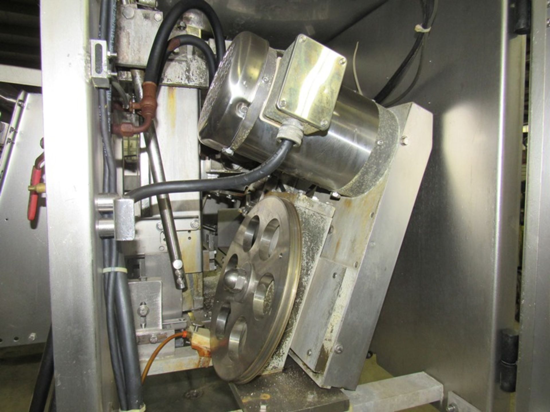 Grote Mdl. S/A-530 Pendulum Style Slicer/Applicator, (2) 5 1/2" W X 14" L feed chutes, 7.5 h.p., - Image 8 of 12