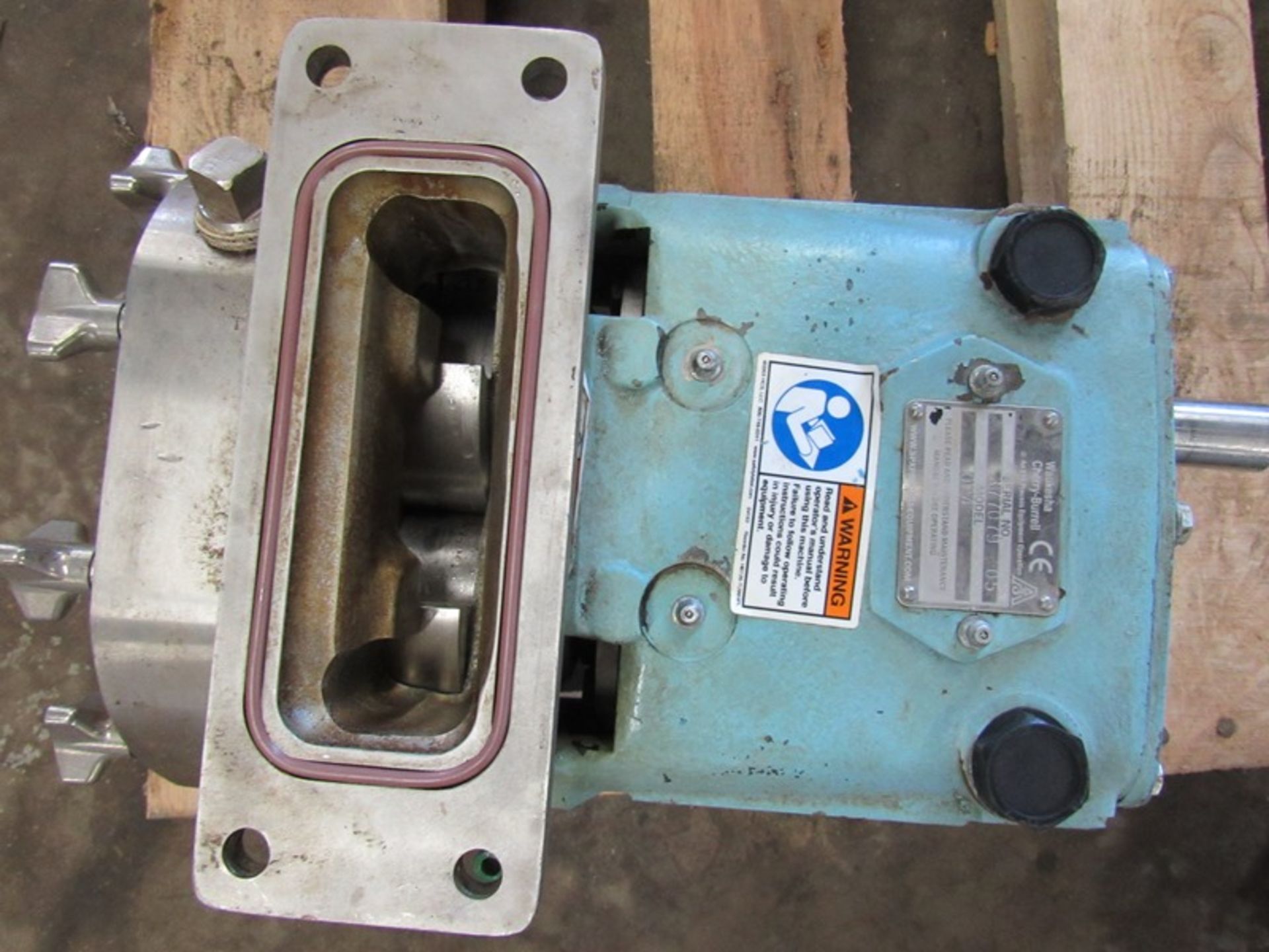Waukesha/Cherry Burrell 024 Positive Displacement Pump, 2" X 5" inlet, 1" outlet, stainless steel - Image 3 of 4