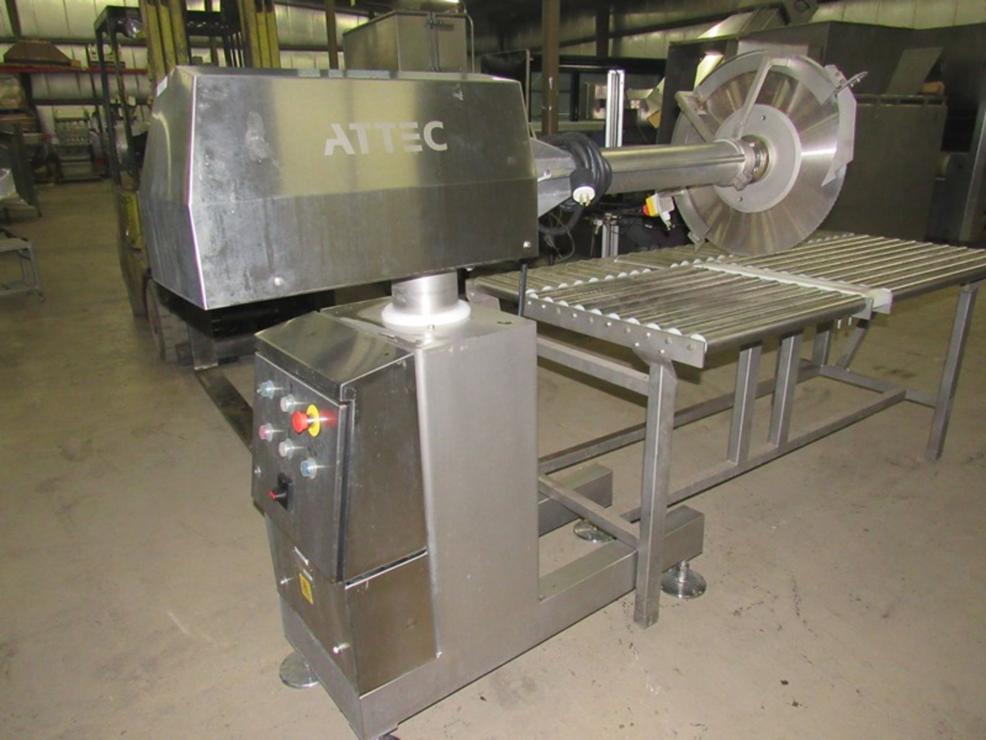 Attec Mdl. RSLL Stationary Splitting Saw, 24" dia. circular blade on 40" long, fixed arm with - Image 5 of 7