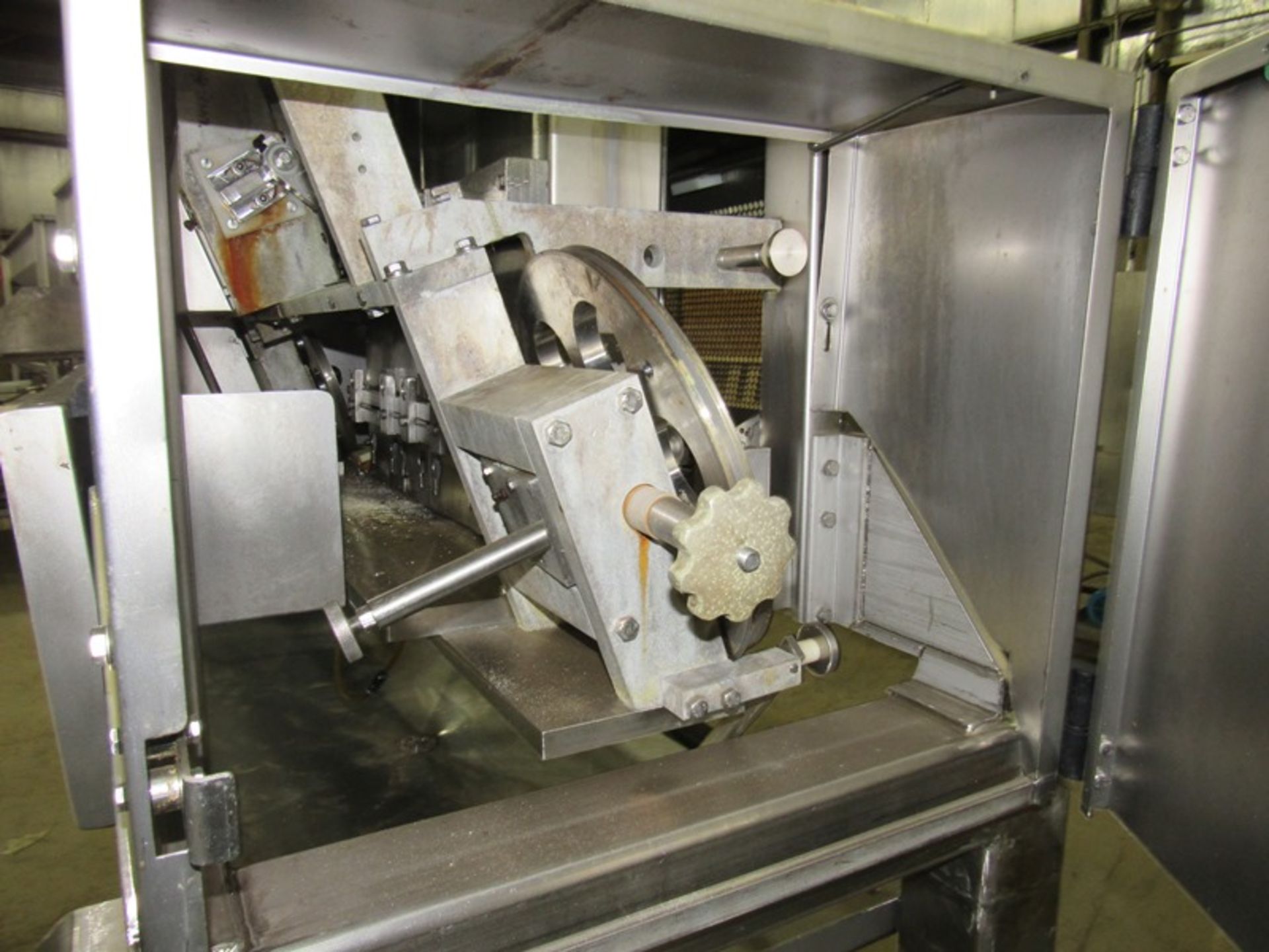 Grote Mdl. S/A-530 Pendulum Style Slicer/Applicator, (2) 5 1/2" W X 14" L feed chutes, 7.5 h.p., - Image 7 of 12