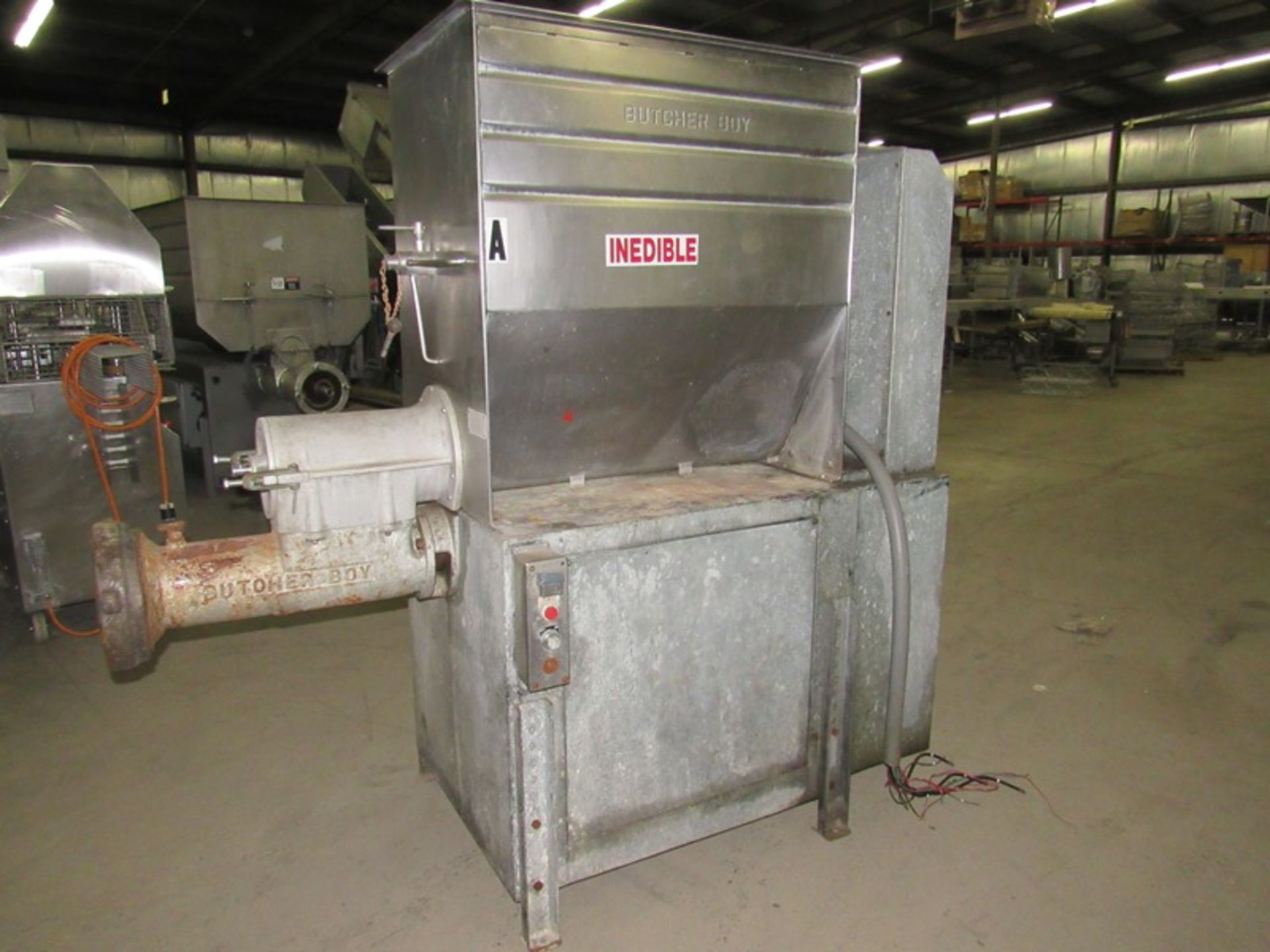 Butcher Boy Mdl. 500-66 Mixer/Grinder, 500 Lb. capacity, 8" plate, 20 h.p/ 5 h.p. motor, 230/460