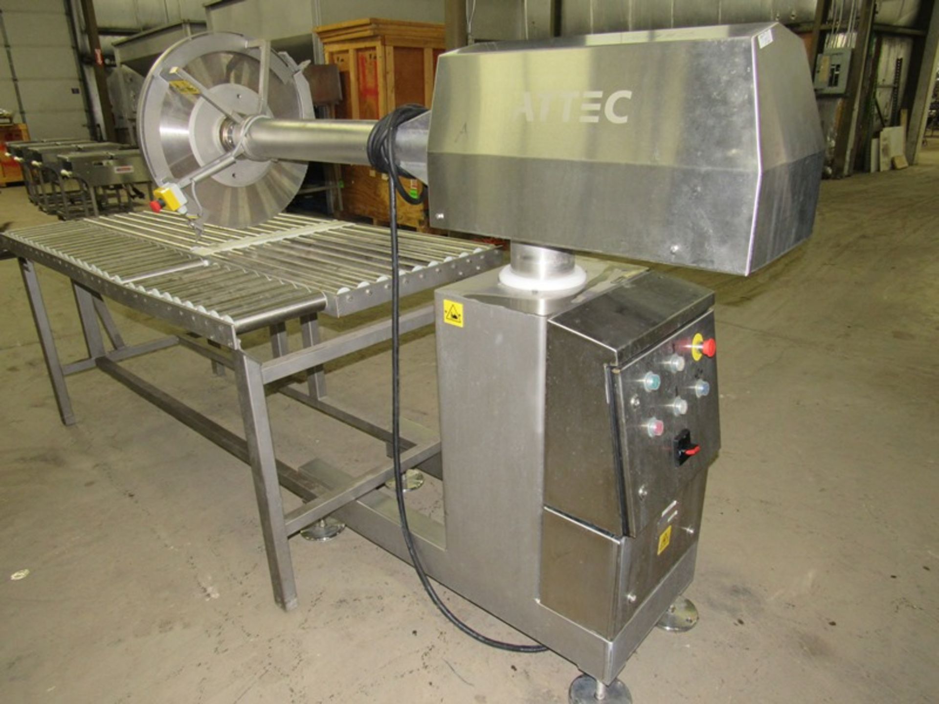 Attec Mdl. RSLL Stationary Splitting Saw, 24" dia. circular blade on 40" long, fixed arm with - Image 6 of 7