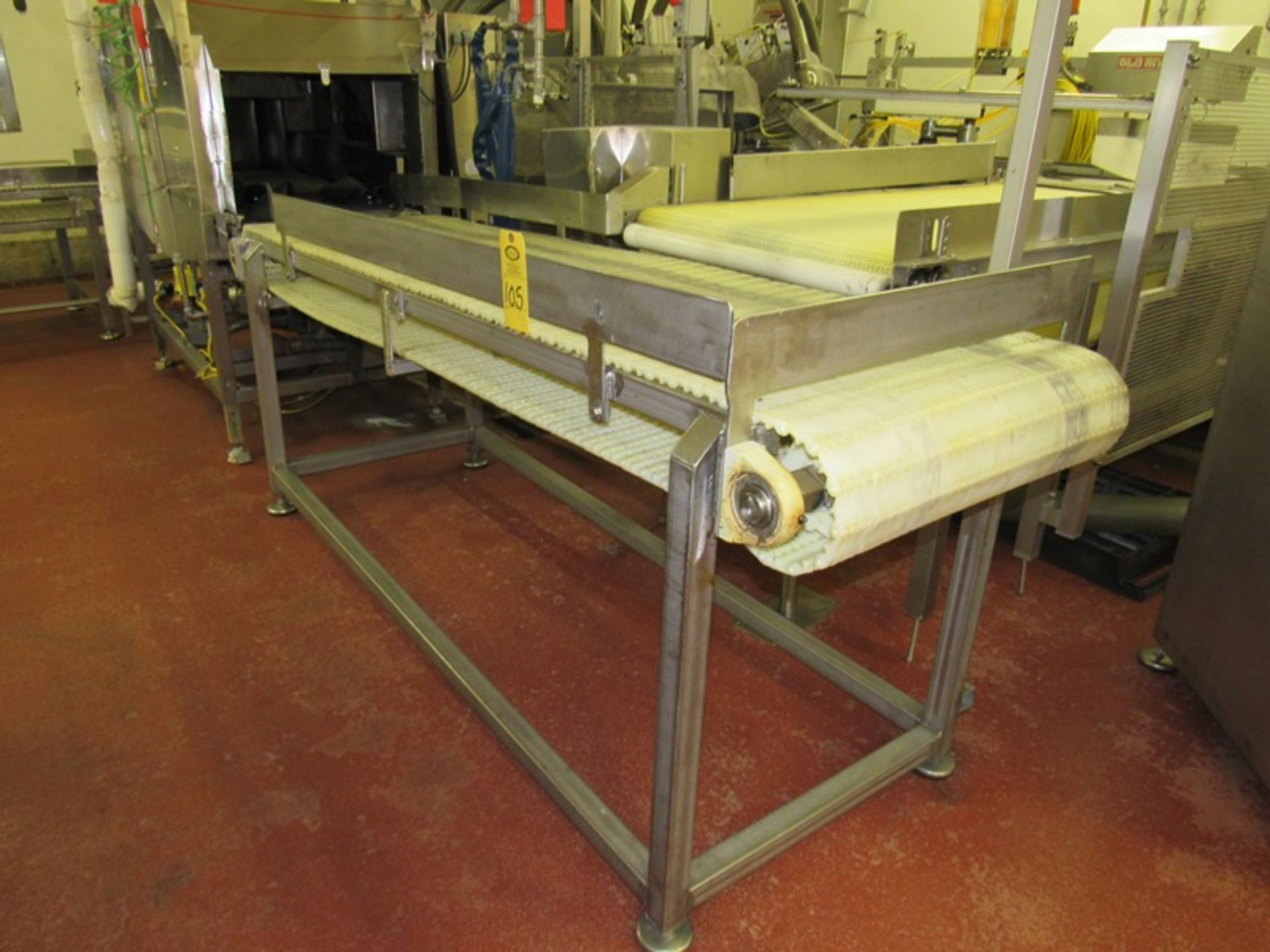 Conveyor 25 1/2" W X 8' L plastic belt ($50.00 Required Loading Fee- Rigger: Nebraska Stainless -