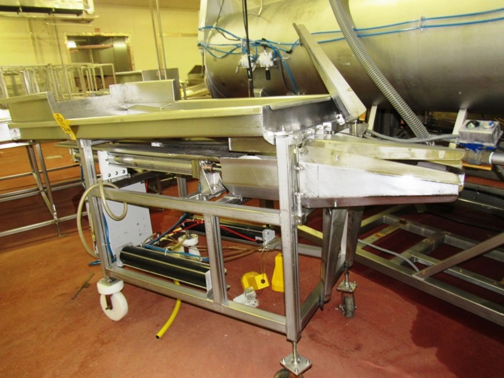 Stainless Steel Pneumatic Piston Ham Loader, dual pistons, foot pedals activation, 36" W X 72" L