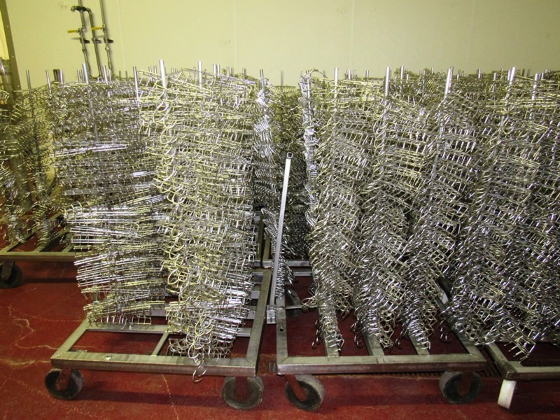 Lot (740) Stainless Steel Bacon Combs, 80% 10 prong, 20% 8 prong, on 2 carts ($25.00 Required