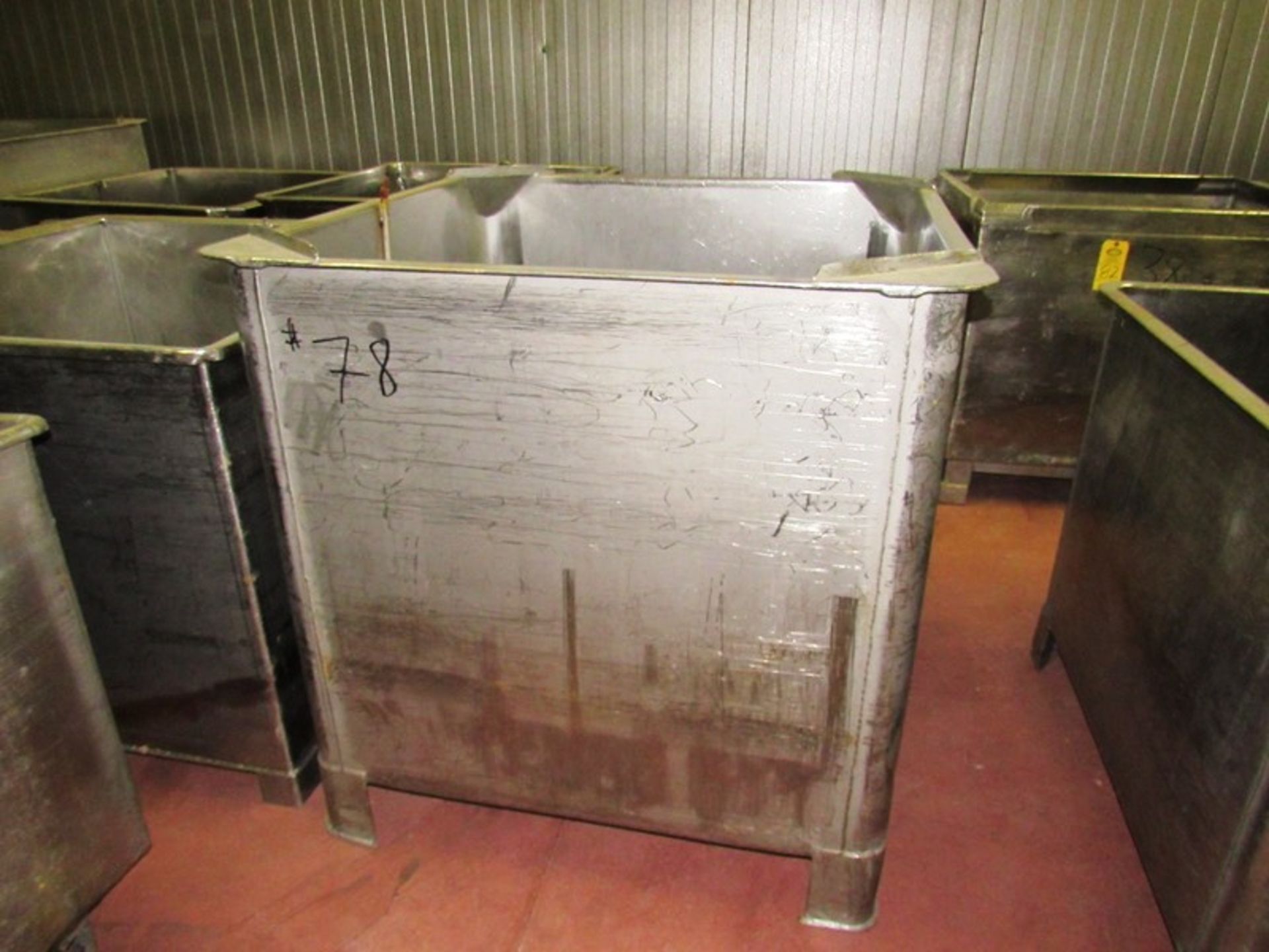 Stainless Steel Vats, (1) 42" W X 42" L X 36" T, (1) 42" W X 48" L X 36" T, (1) 36" W X 44" L X - Image 4 of 6