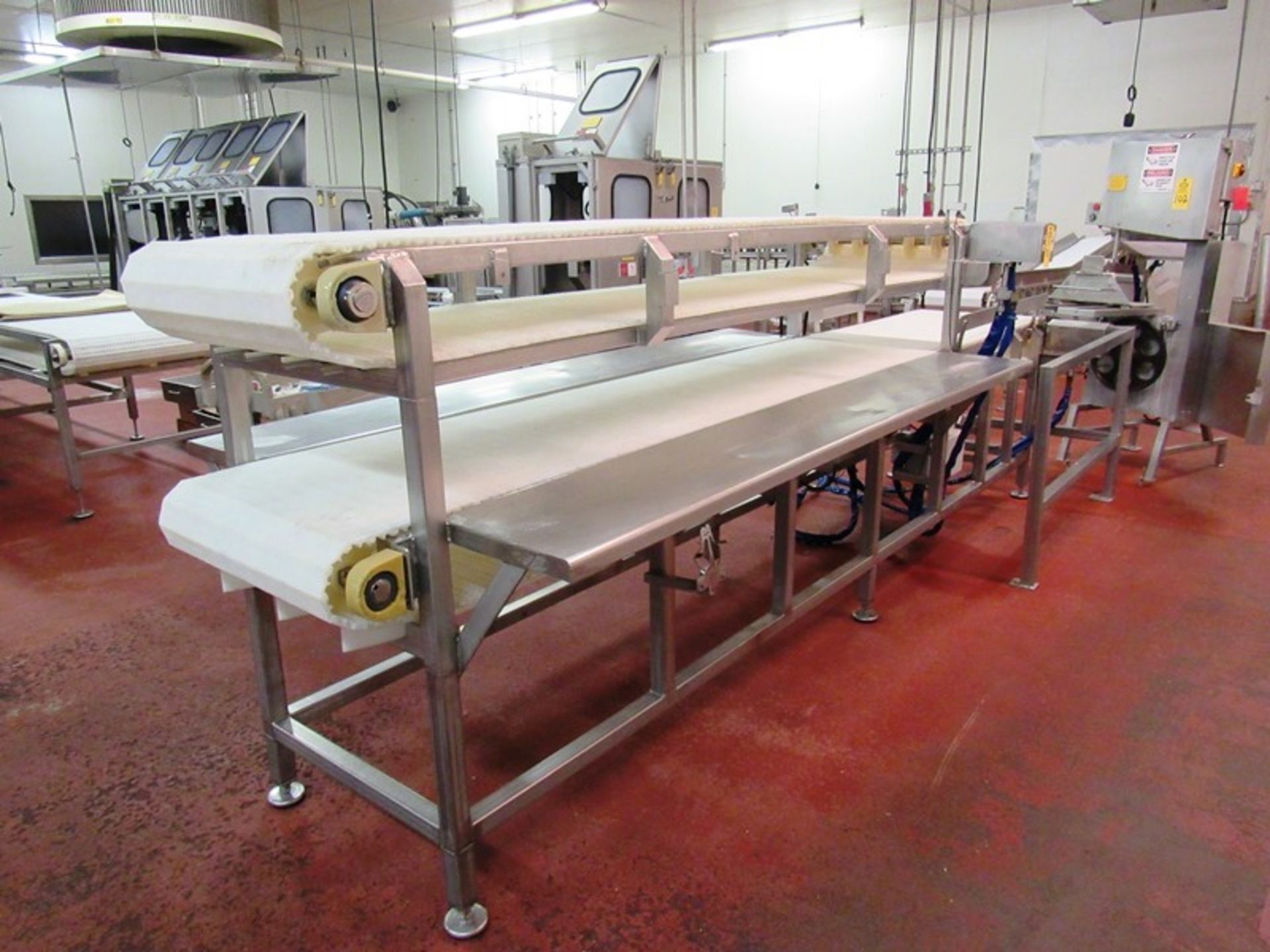 Packoff Conveyor, 25 1/2" W X 14' L main belt, 25 1/2" W X 10' L top belt, hydraulic operation - Image 2 of 3