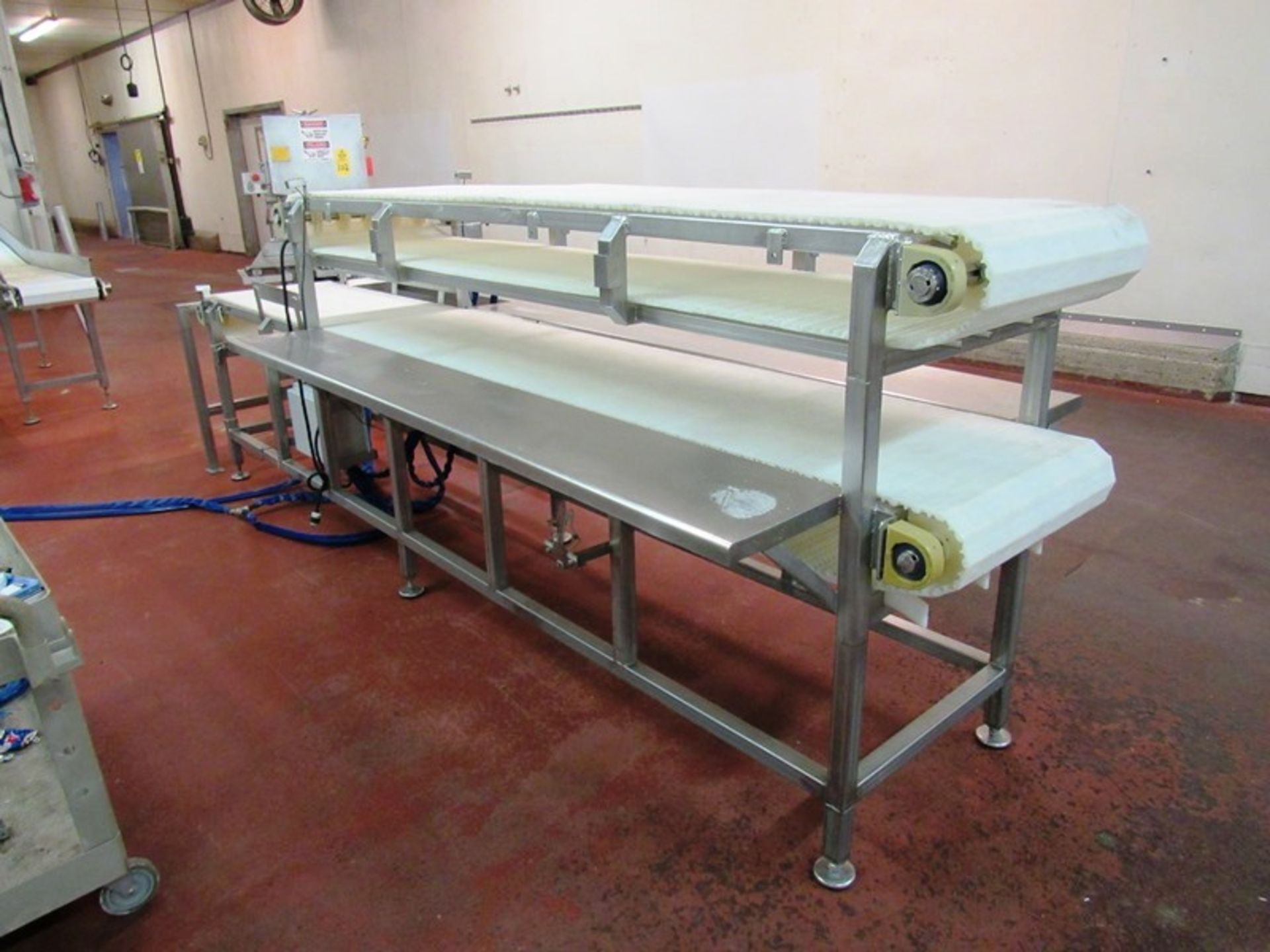 Packoff Conveyor, 25 1/2" W X 14' L main belt, 25 1/2" W X 10' L top belt, hydraulic operation - Image 3 of 3