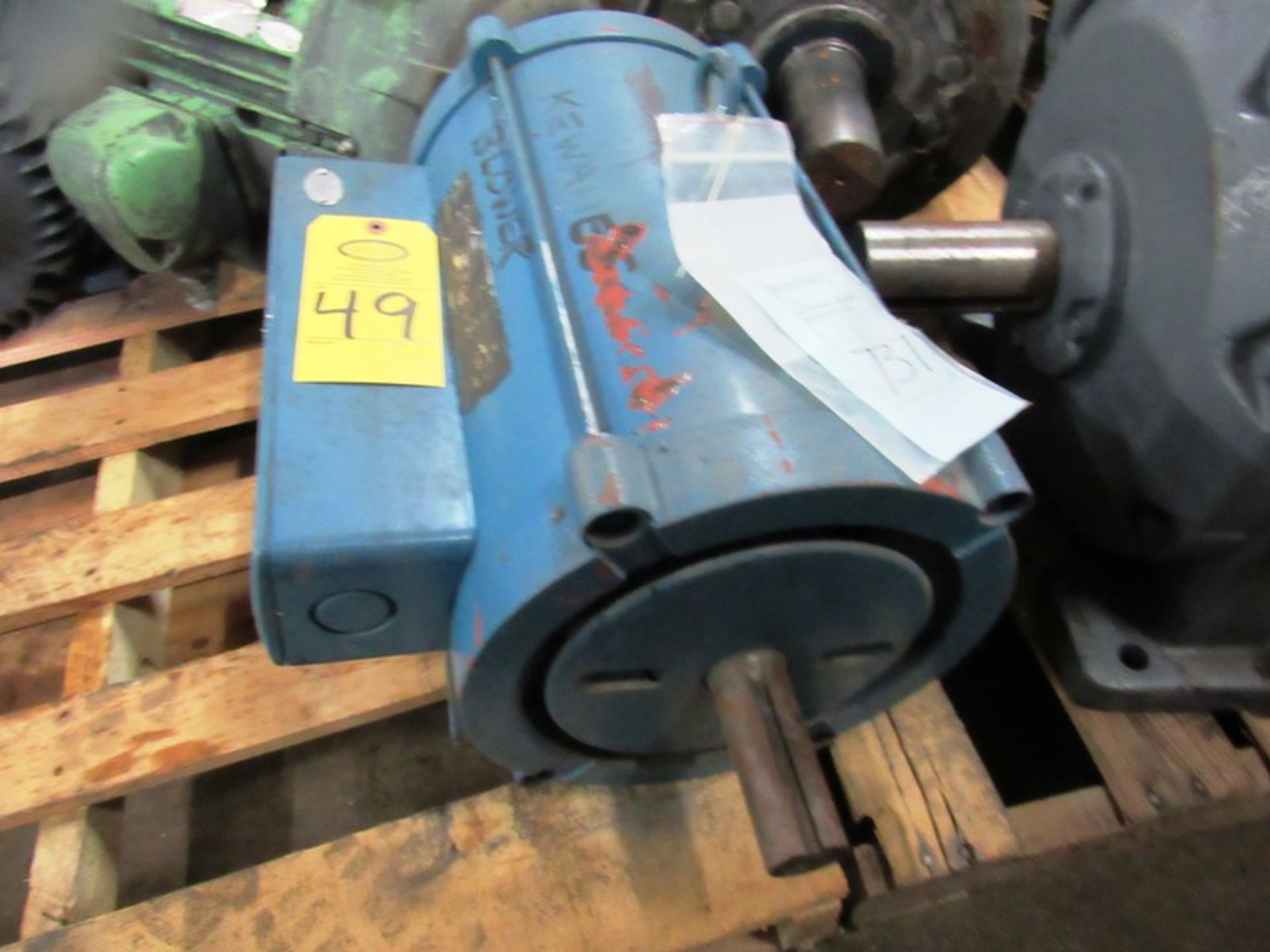 Lot (1) Blower on 2 h.p. Siemens Motor, 220 volts, (1) G.E. Blower Motor, 20 h.p., 3600 RPM, Frame - Bild 4 aus 6