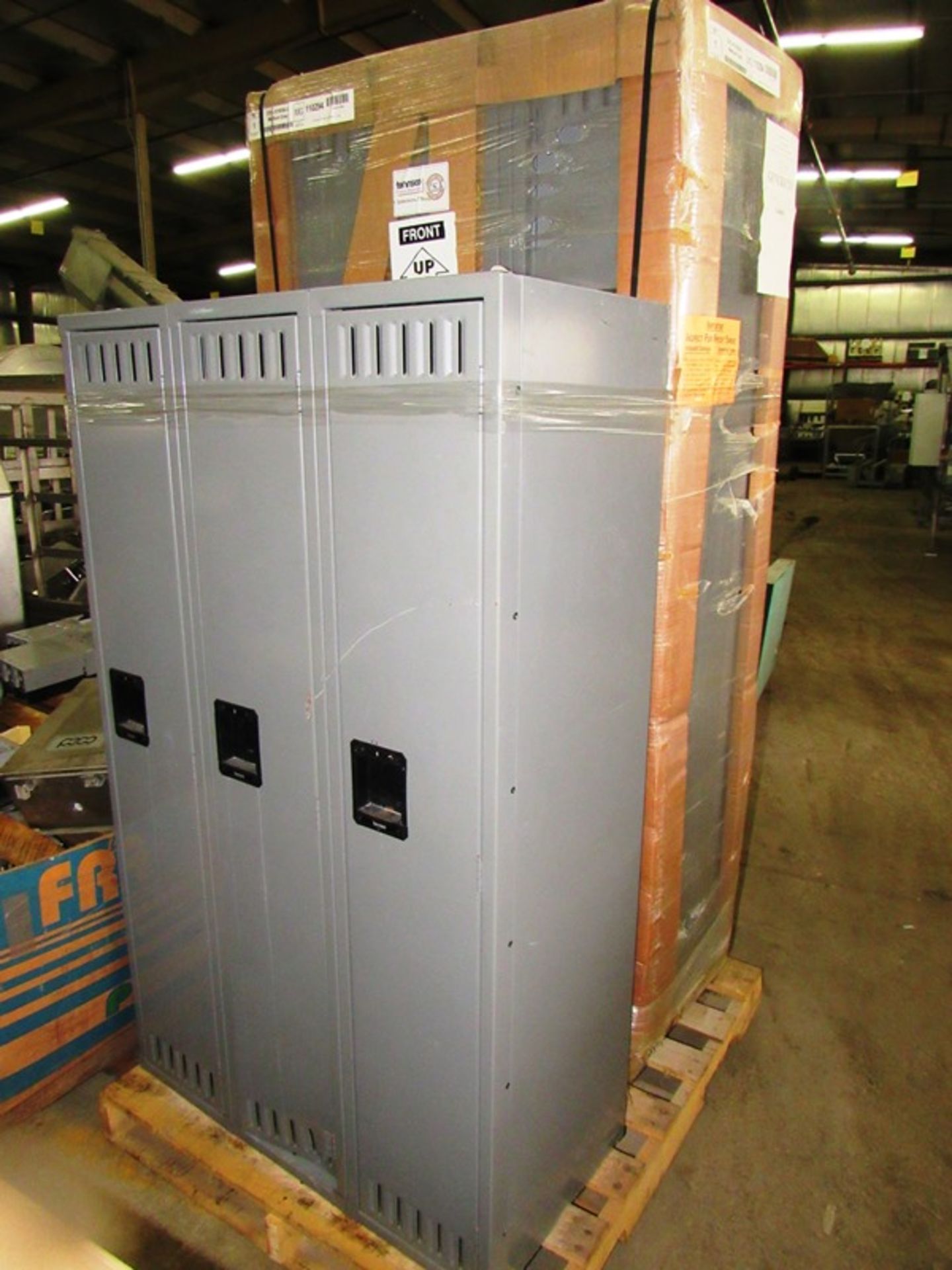 Tennsco Lockers, (3) 10" W X 16" D X 58" T, (3) New Lockers, 10" W X 16" D X 68" T