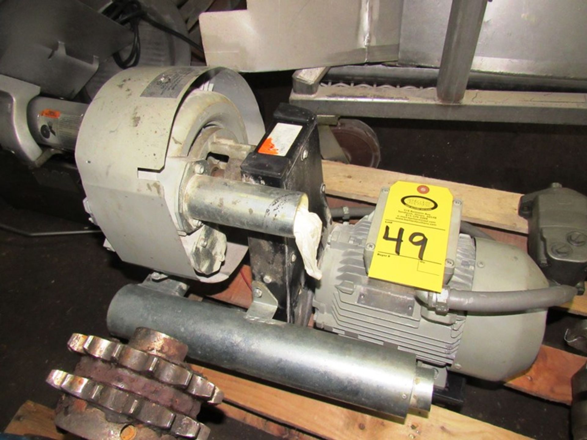 Lot (1) Blower on 2 h.p. Siemens Motor, 220 volts, (1) G.E. Blower Motor, 20 h.p., 3600 RPM, Frame