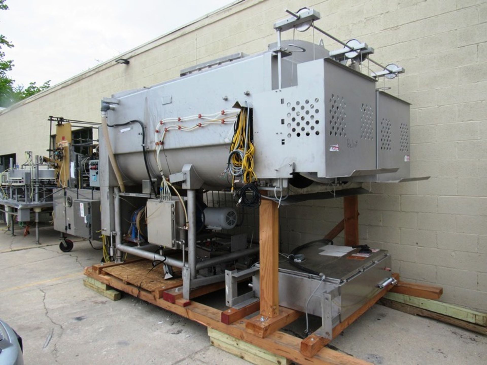 Mepaco Mdl. 510 Dual Shaft Vacuum Paddle Blender, 6,000 Lb. capacity, 6' W X 102" L X 30" D tub,