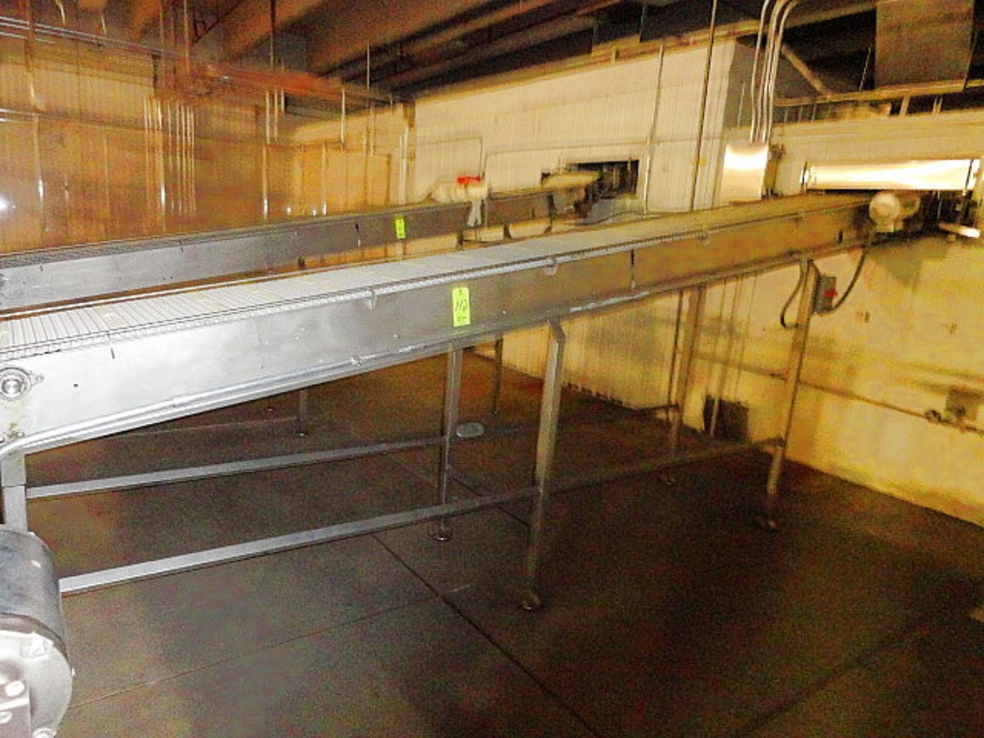 Power Food Equip Mdl. 2005 - H- FR-TFD Stainless Steel Decline Conveyor Freezer Discharge, 24" x 15"