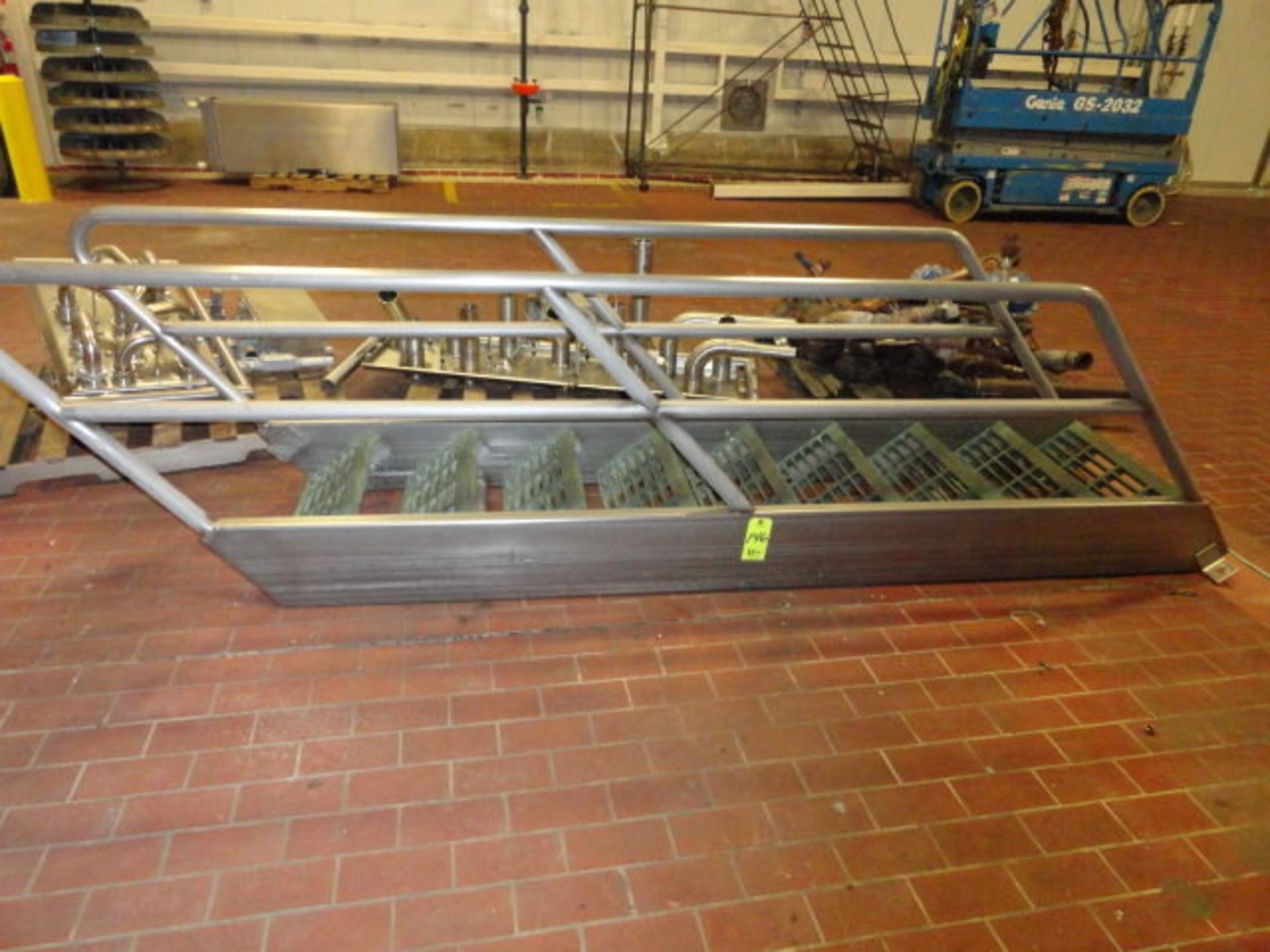 Stainless Steel Stairway, 9 steps, with railing, 10' long, ($30.00 Required Loading Fee- Rigger: - Image 2 of 2
