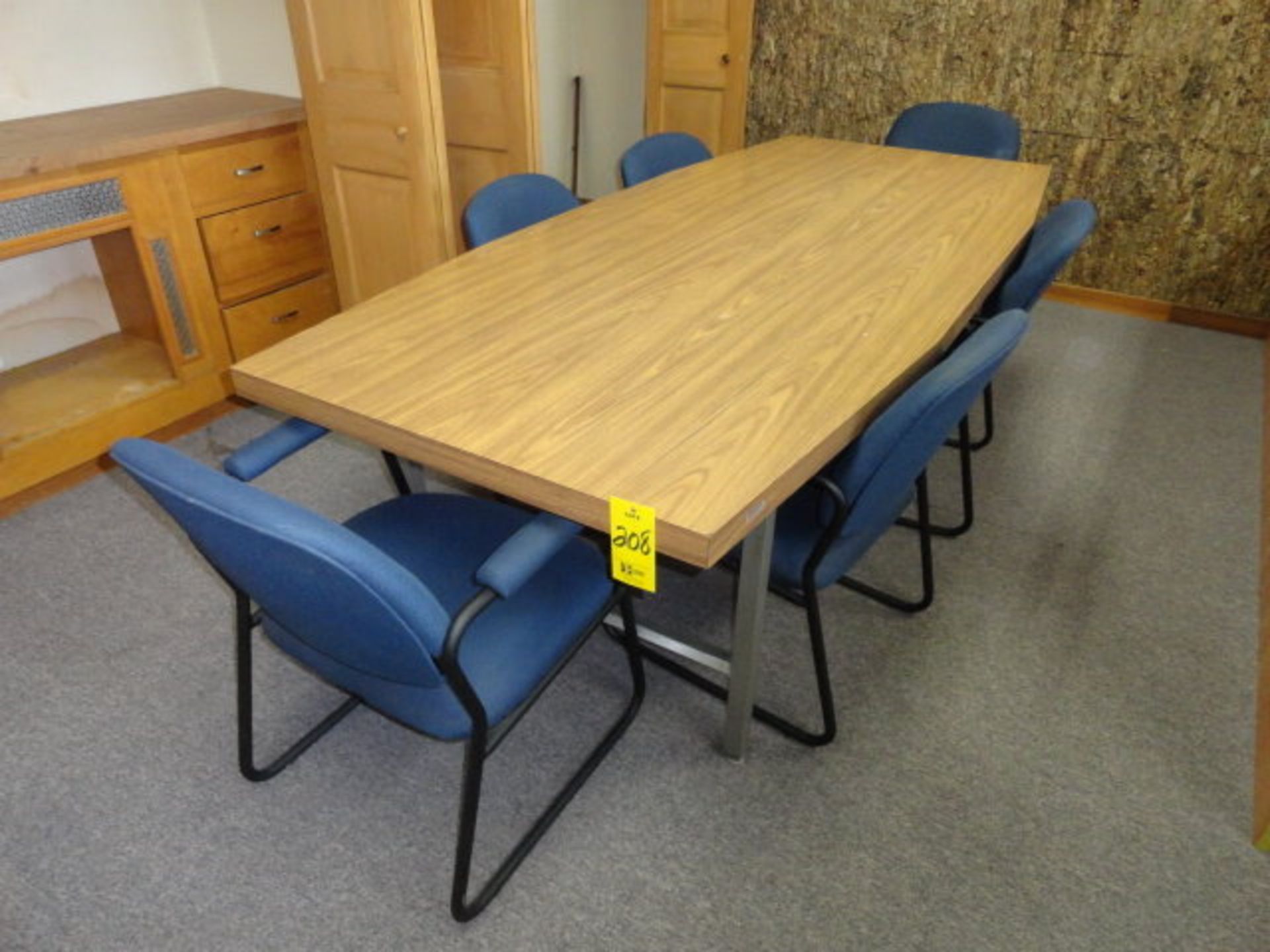 Conference Room: (6) chairs, (2) Book Cases, 4 & 2 Drawer File Cabinets, ($240.00 Required Loading - Image 2 of 2