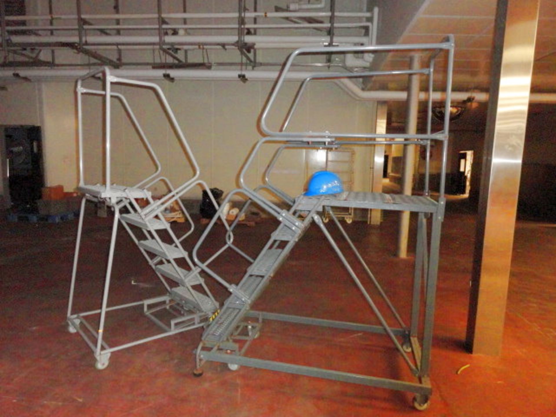 (2) Portable Safety Stairs, 5 step, 52" platform, ($20.00 Required Loading Fee- Rigger: Nebraska - Image 2 of 2