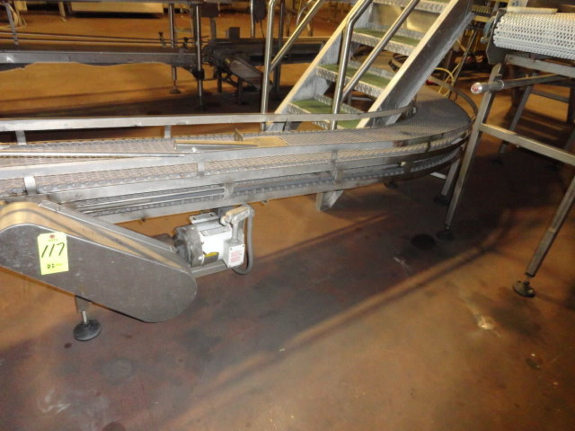 Stainless Steel Intralox 'S' turn conveyor, 13" wide x 20' total length, ($150.00 Required Loading - Image 2 of 3