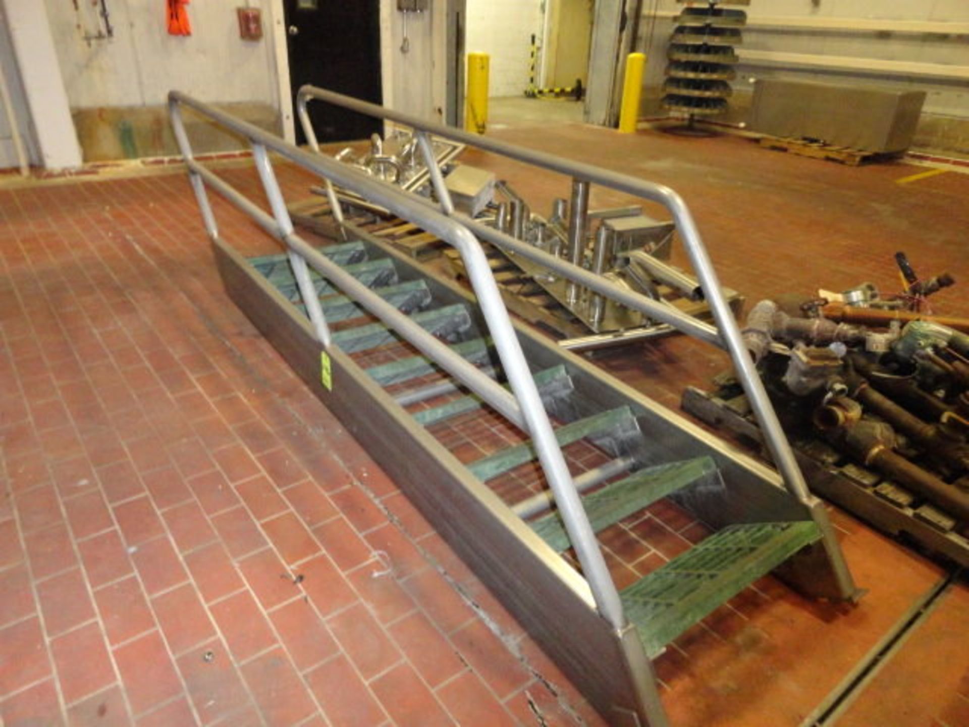 Stainless Steel Stairway, 9 steps, with railing, 10' long, ($30.00 Required Loading Fee- Rigger: