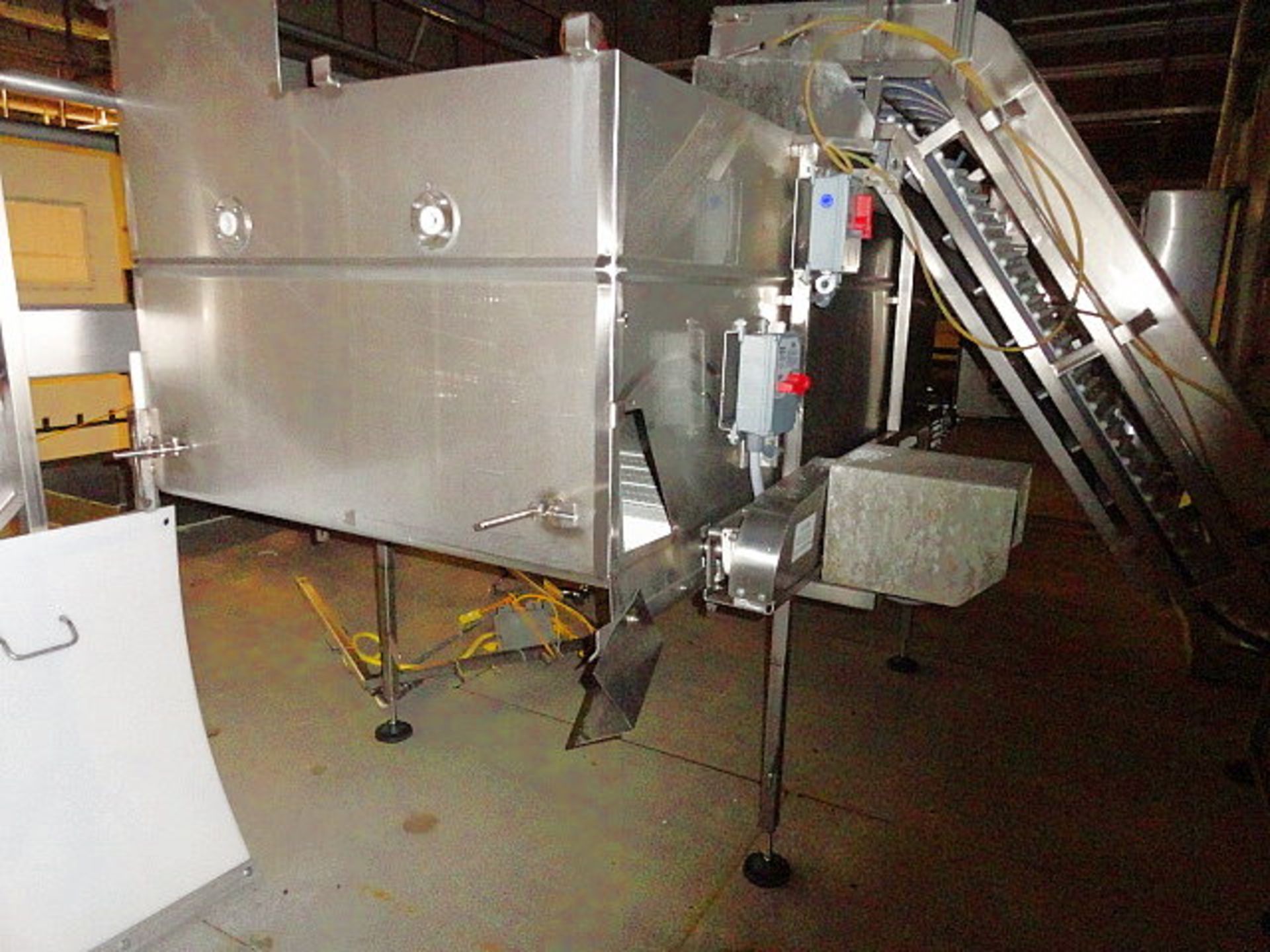 Accumulation Conveyor, Frigo discharge, live bin 8' x 4' x 40" deep, bottom belt 40" x 7' bottom - Image 2 of 4