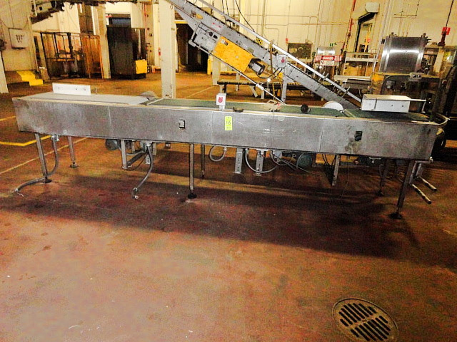 Checkweigher Conveyor, (3) belts, 18" w, (1) 48", (1) 80" & (1) 24", 13' long, ($60.00 Required - Image 2 of 3