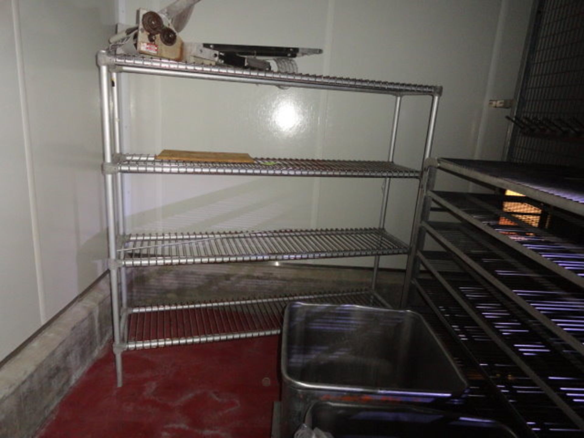 (2) Stainless Steel Portable Shelves, 66" l x 28" w x 7 shelves; (1) Stainless Steel Shelf, 71" l - Image 2 of 2