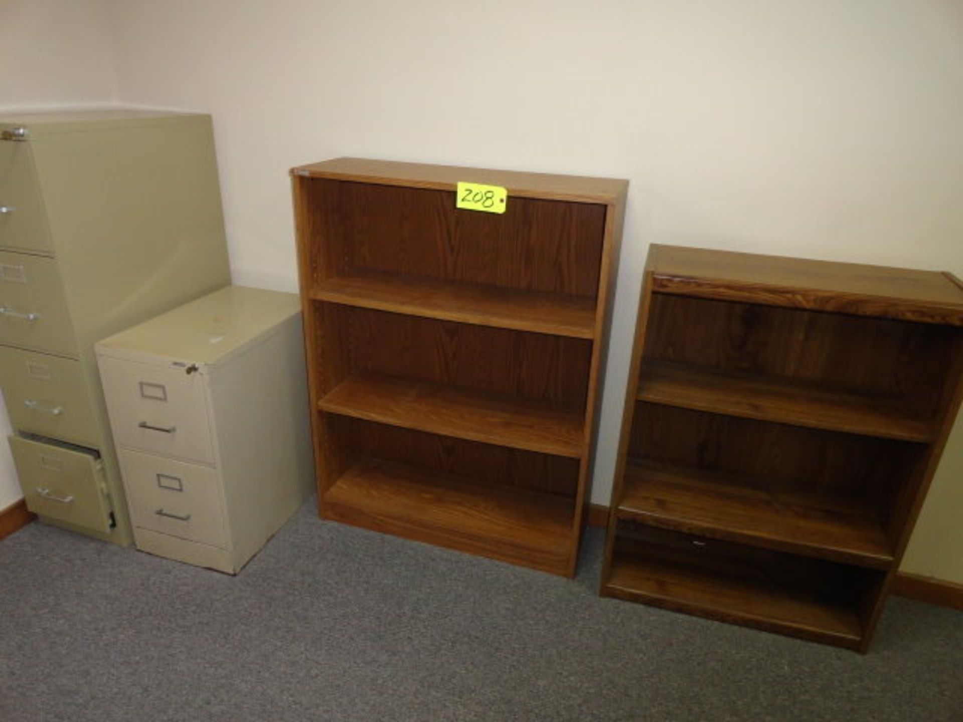 Conference Room: (6) chairs, (2) Book Cases, 4 & 2 Drawer File Cabinets, ($240.00 Required Loading