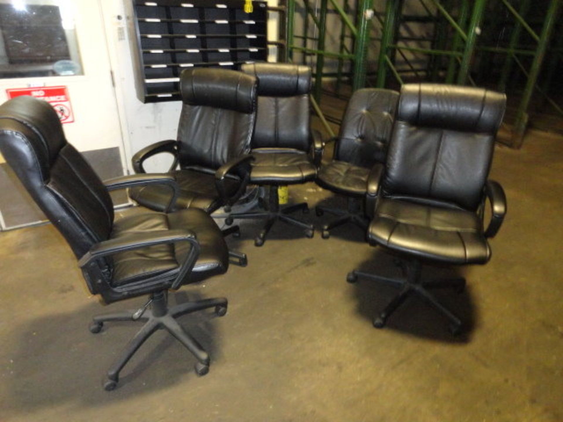 (5) Swivel Office Chairs, 1st floor production office, ($120.00 Required Loading Fee- Rigger: