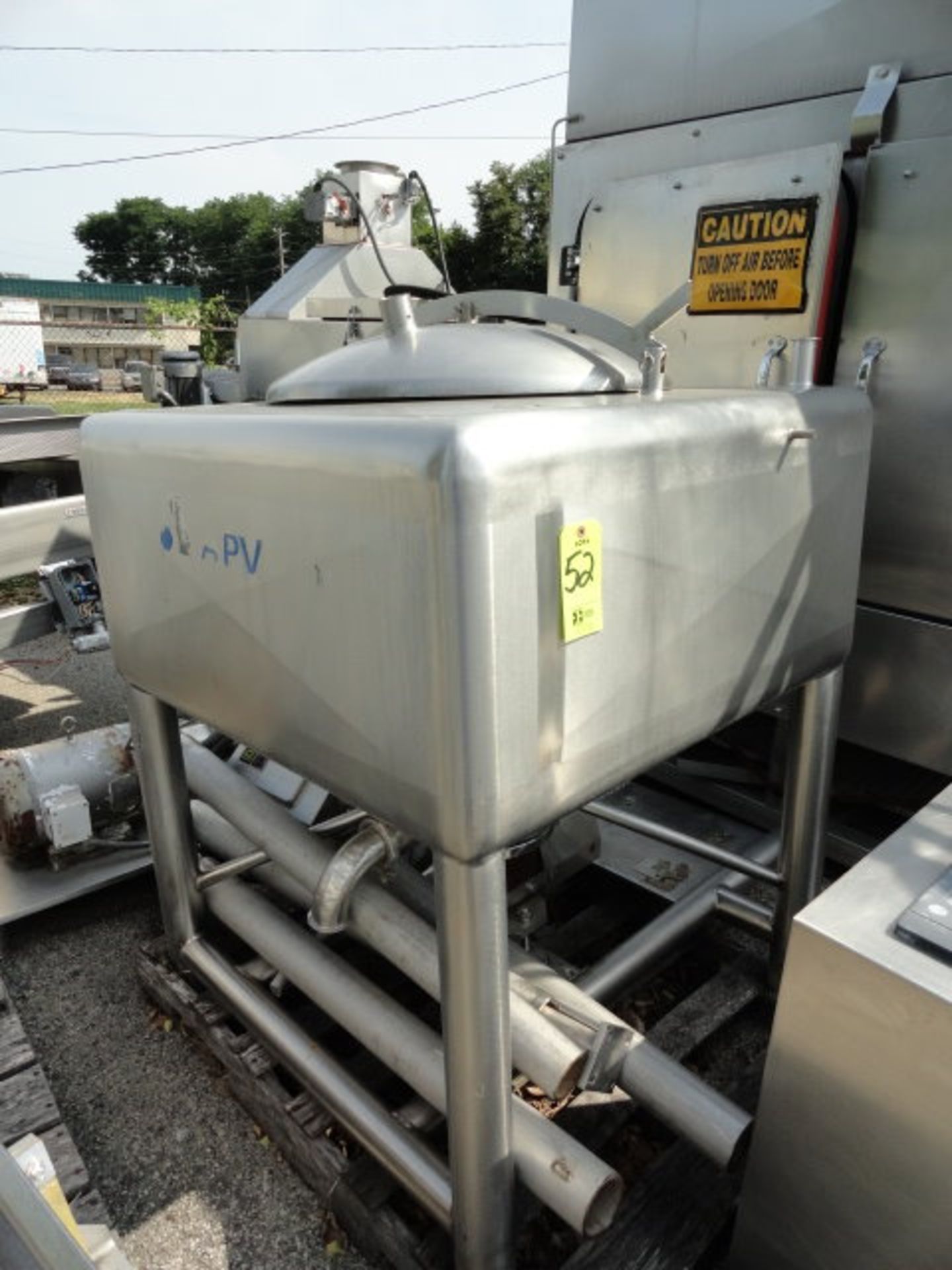 APV Liquefier, 150 gallon, with control panel, outside, ($150.00 Required Loading Fee- Rigger: