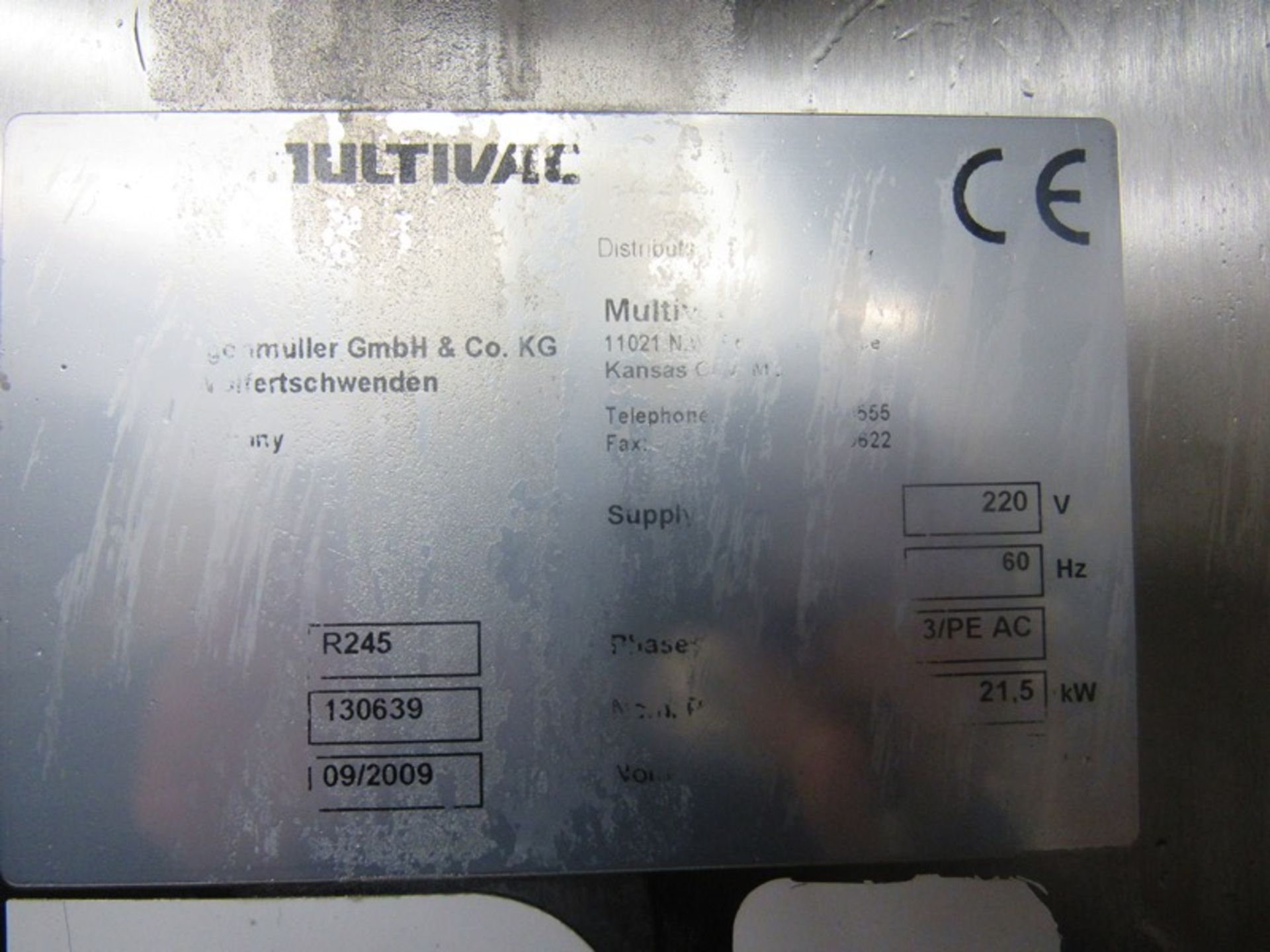 Multivac Mdl. R245 Rollstock Thermoformer, Ser. #130639, Mfg. 2009, 220 volts, 420 mm between chains - Image 26 of 28