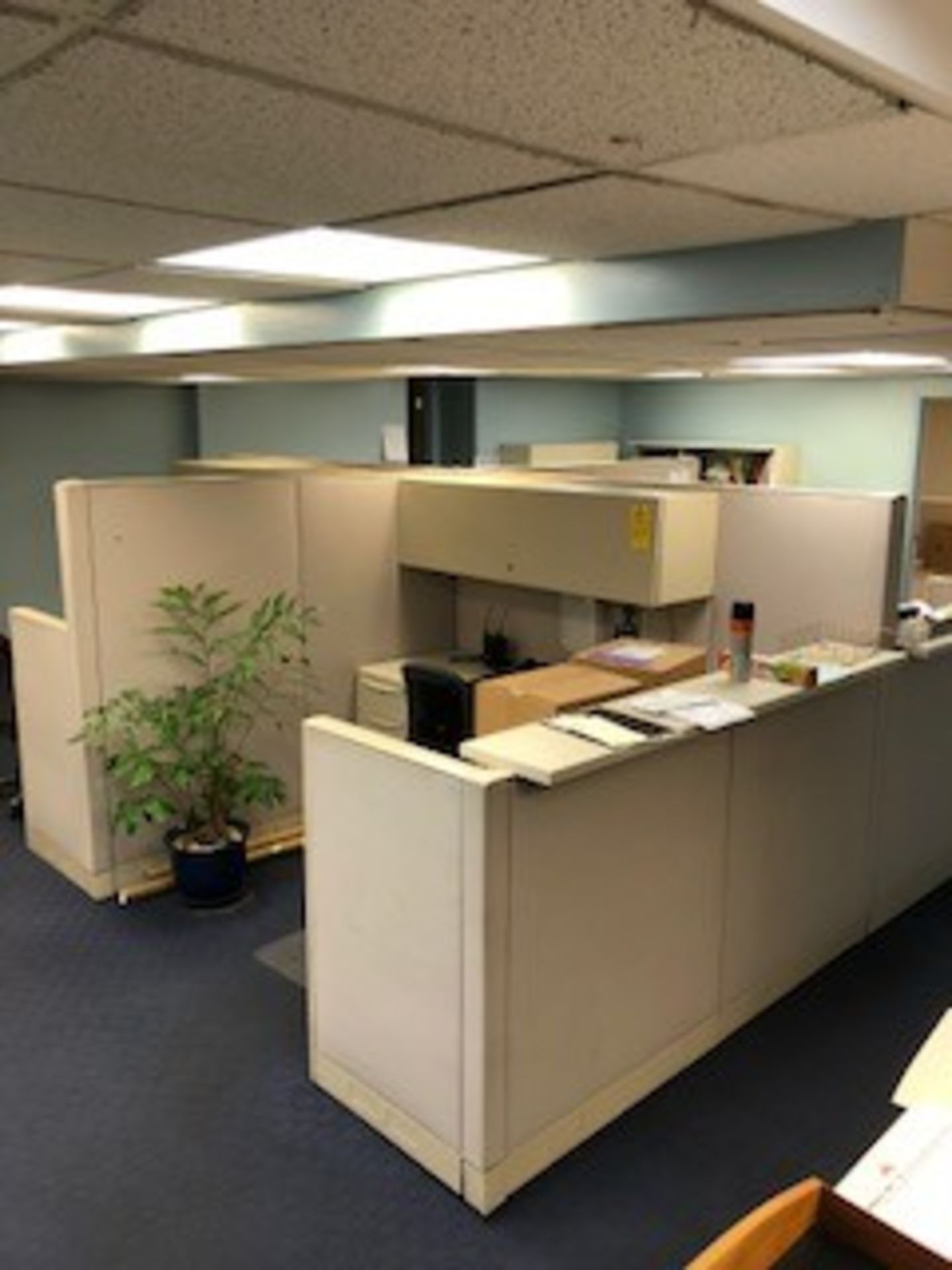 Lot Office: Desks, Chairs, Partitions, File Cabinets - Image 8 of 9