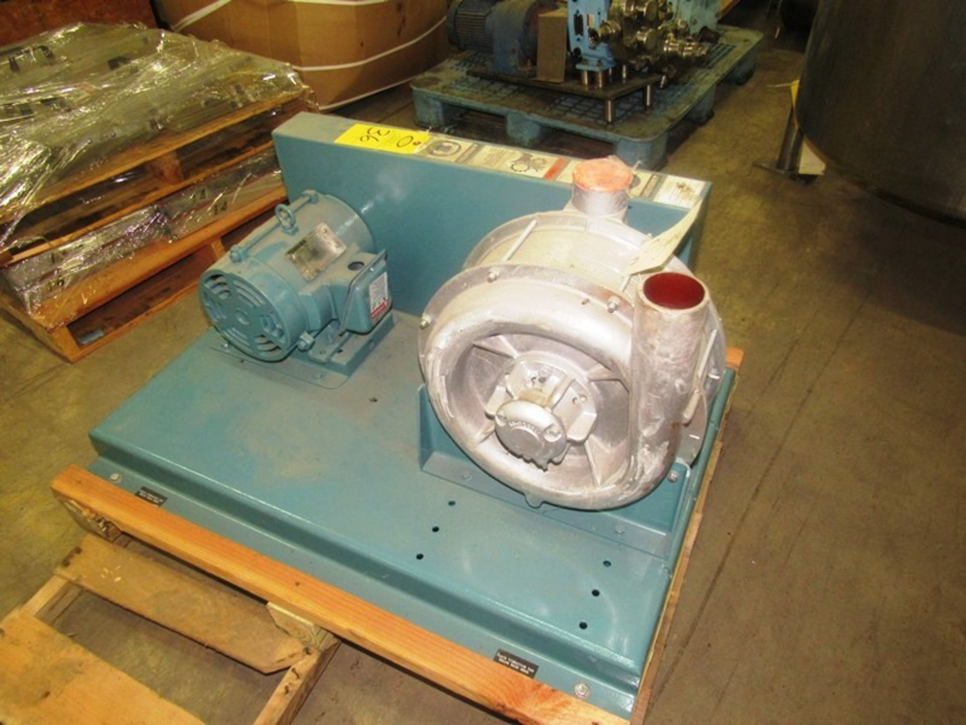 Gardner-Denver Mdl. 263-ABGI Blower on 5 h.p., 230/460 volt motor