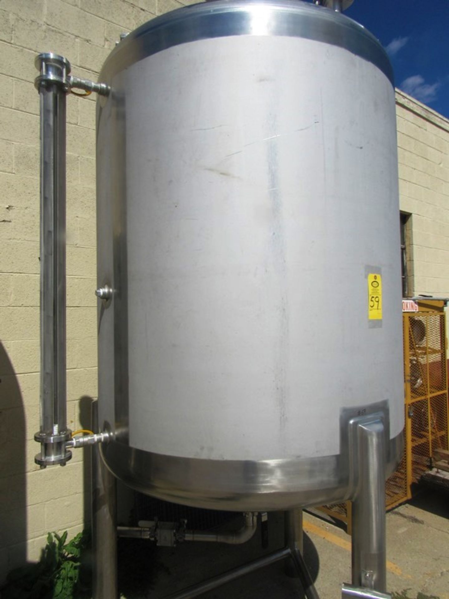 Lee Industries Model 550DBT Stainless Steel Single Wall Tank, 550 gallon capacity, 4’ dia. X 5’ - Image 4 of 5