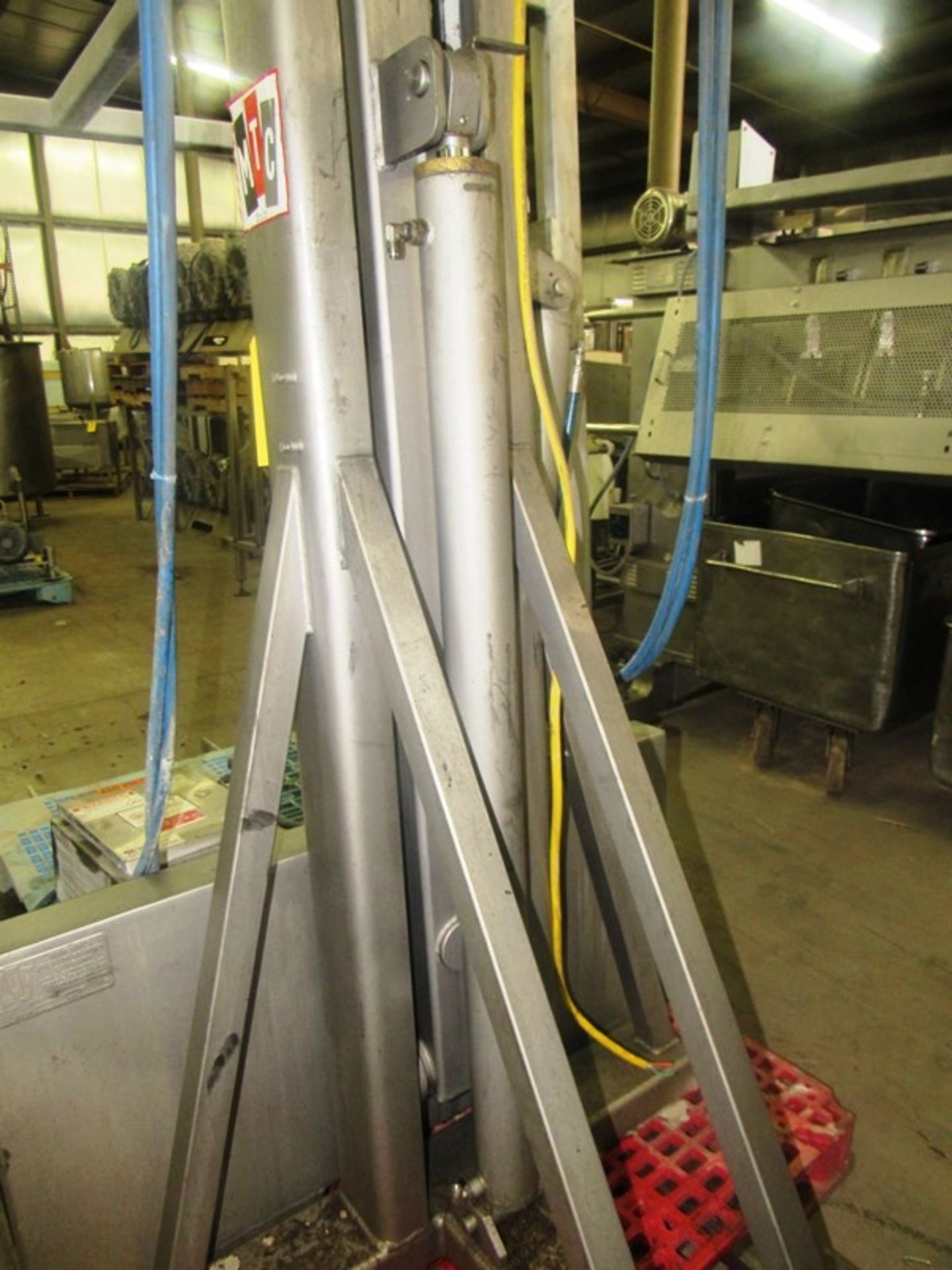 MTC Mdl. EP-800 Stainless Steel Vat Elevator/Tilter, Ser. #1317054, 800 Lb. capacity, 47" W X 8' L - Image 3 of 11