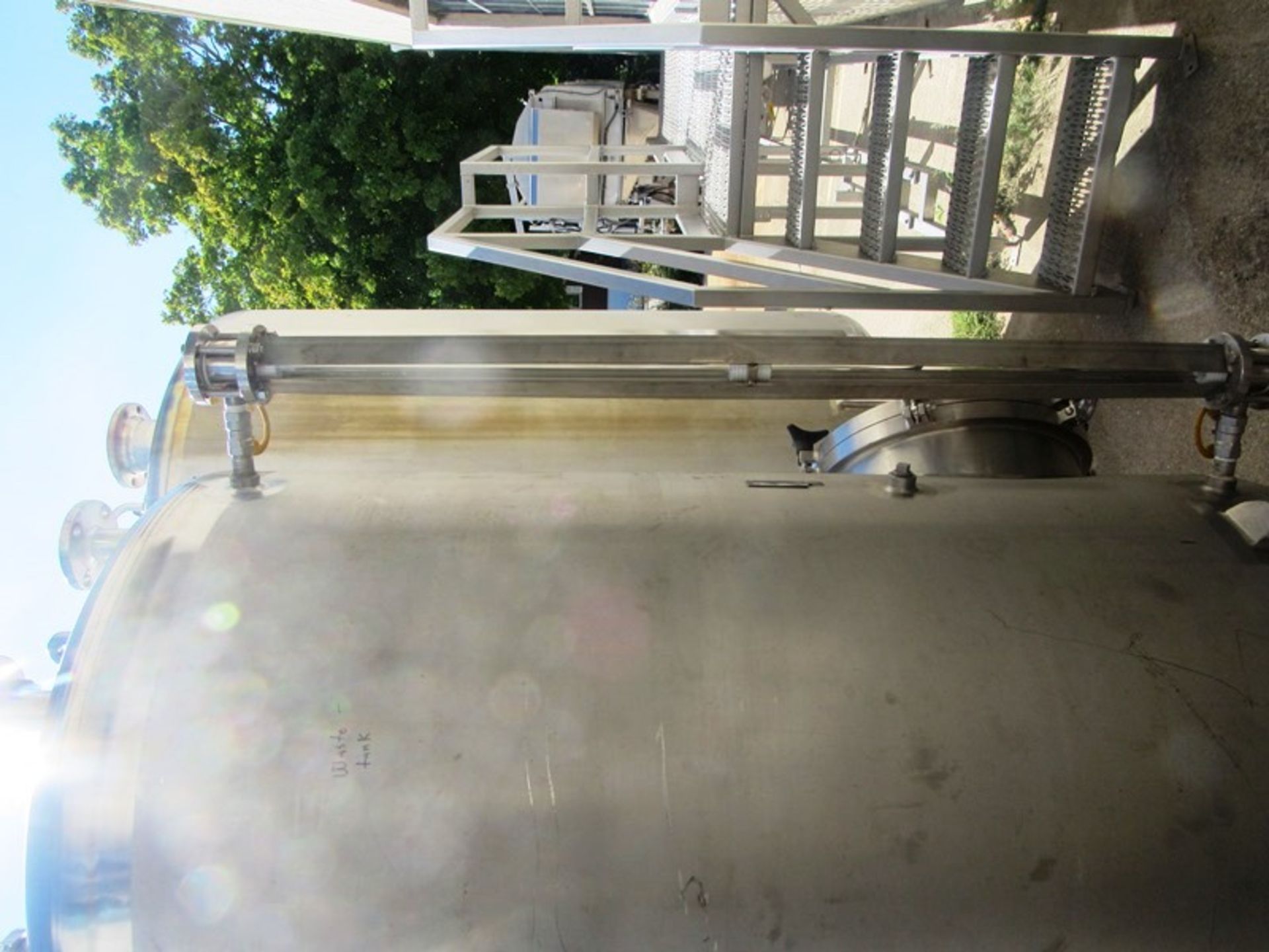 Lee Industries Mdl. 450DBT Stainless Steel Single Wall Tank, 450 gallon capacity, approximate 4' - Image 4 of 5