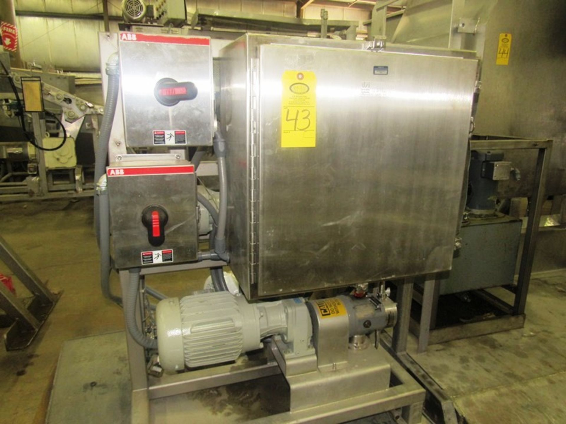 DSI Process Systems Metering Pump, 1" positive displacement pump, 1" inlet/outlet on motor &