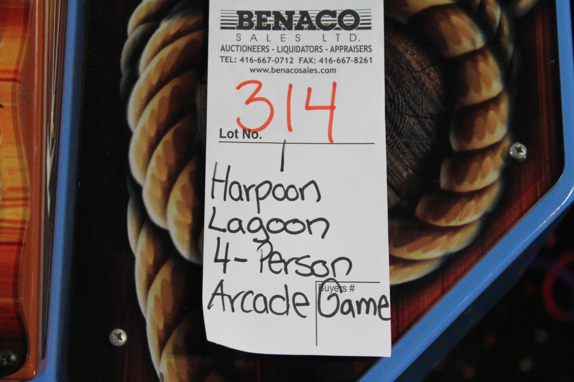 1X, HARPOON LAGOON, 4-PERSON ARCADE GAME - Image 7 of 7