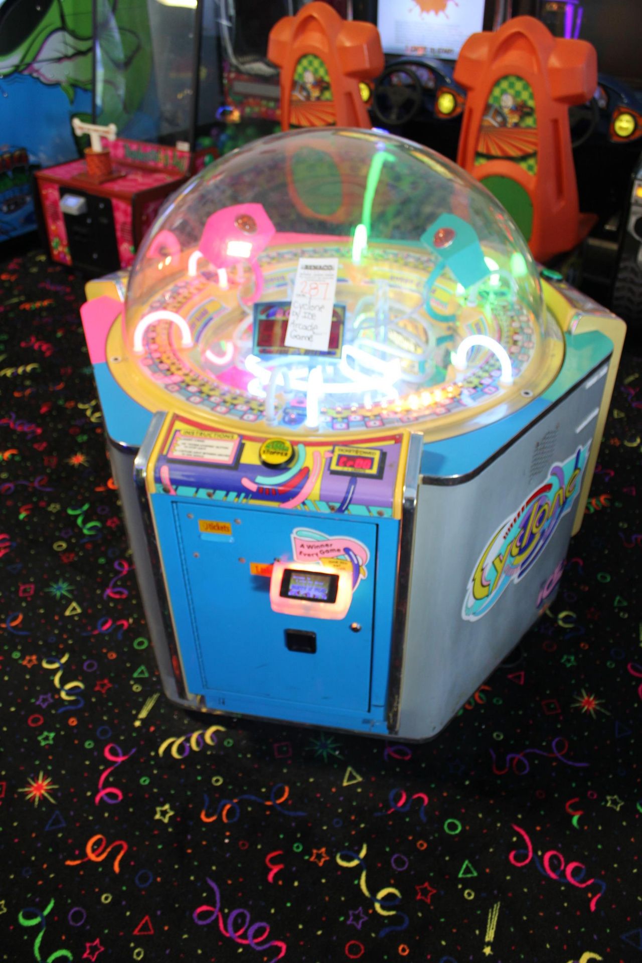 1X, CYCLONE (BY ICE) ARCADE GAME